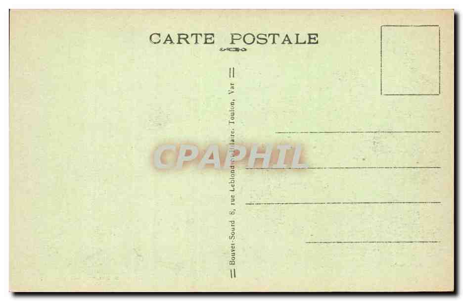 Environs de Toulon CPA Sablettes les Baisn Bord de mer — Rückseite