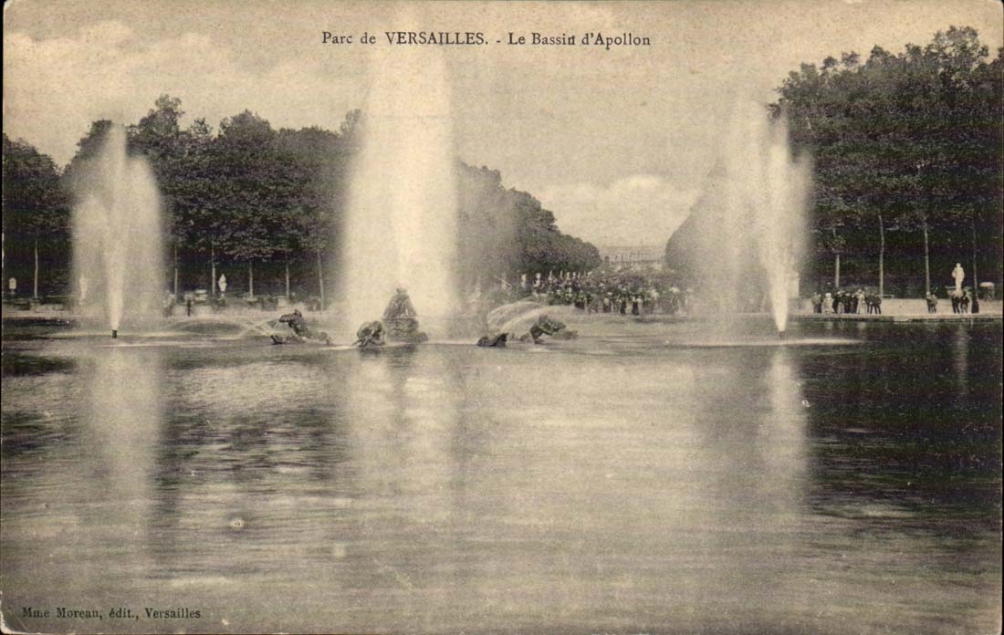 Parc de Versailles CPA le bassin d'Apollon