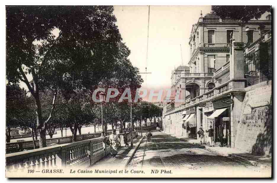 Grasse CPA Le casino municipal et le cours