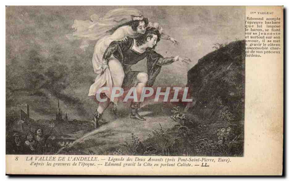 Die Schlucht der Andelle — Legende der Zwei Liebenden (bei Pont-Saint-Pierre, Eure) — LL