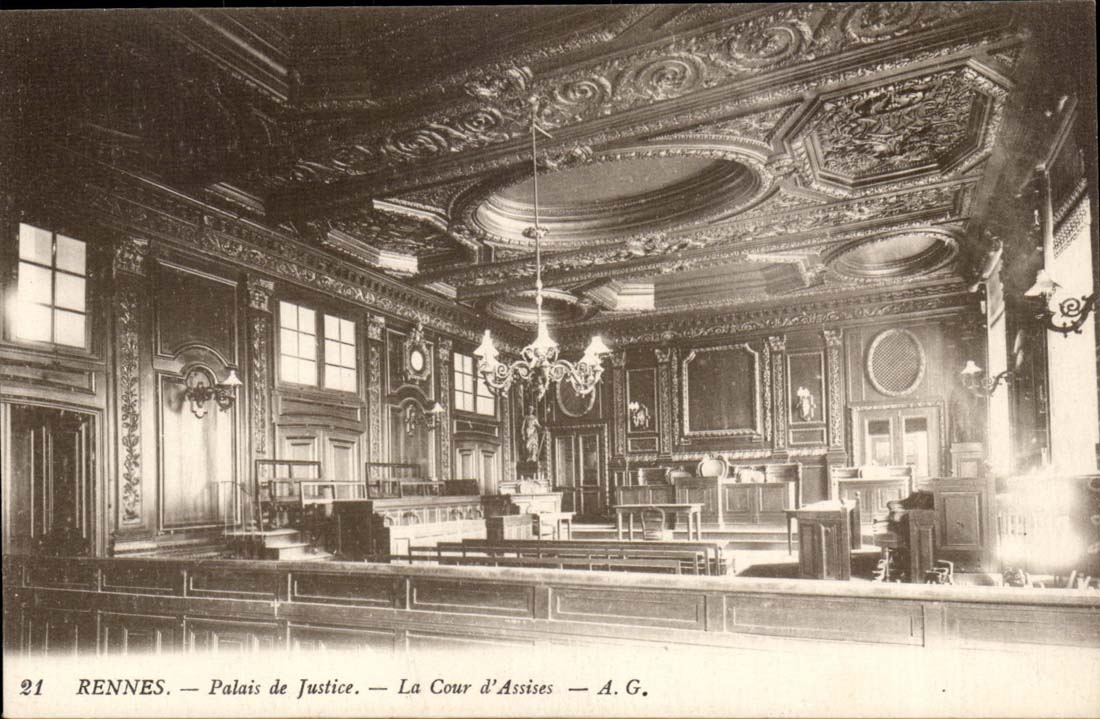 Rennes CPA Palais de justice La cour d'assises