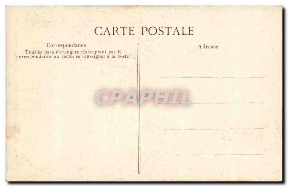 CPA Folklore Costumes Bretons Vieillard de Quimper TOP — Verso