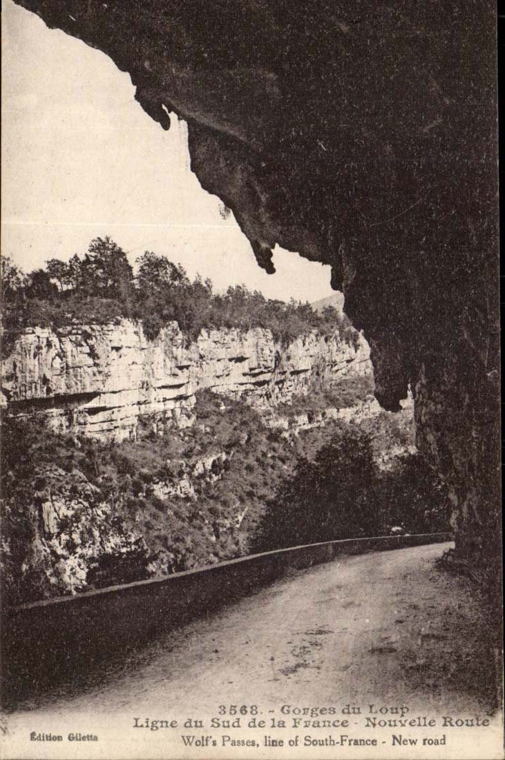 Gorges du Loup CPA Ligne du sud de la France Nouvelle route