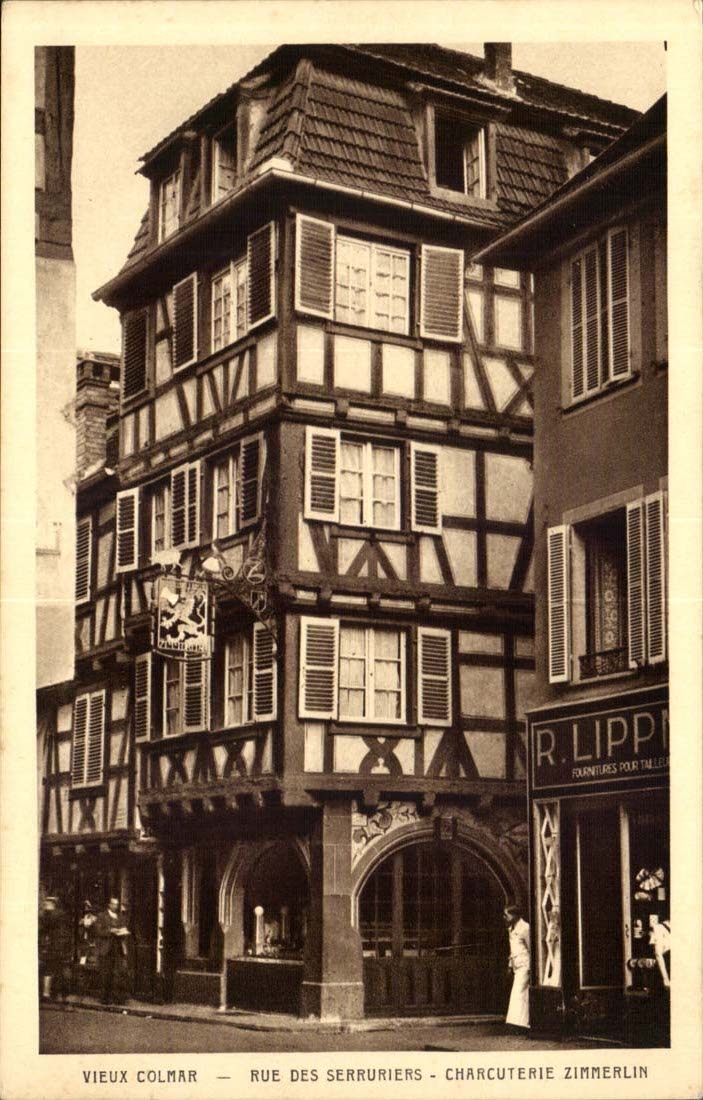 Vieux Colmar — Rue des Serruriers — Charcuterie Zimmerlin