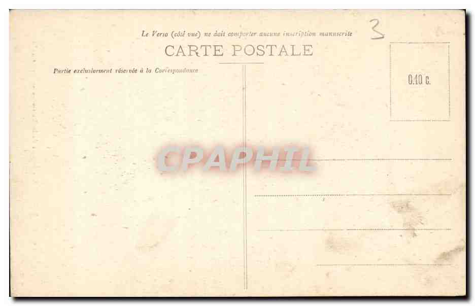 Bellegarde CPA Gorges de la Valserine et cascades — Rückseite