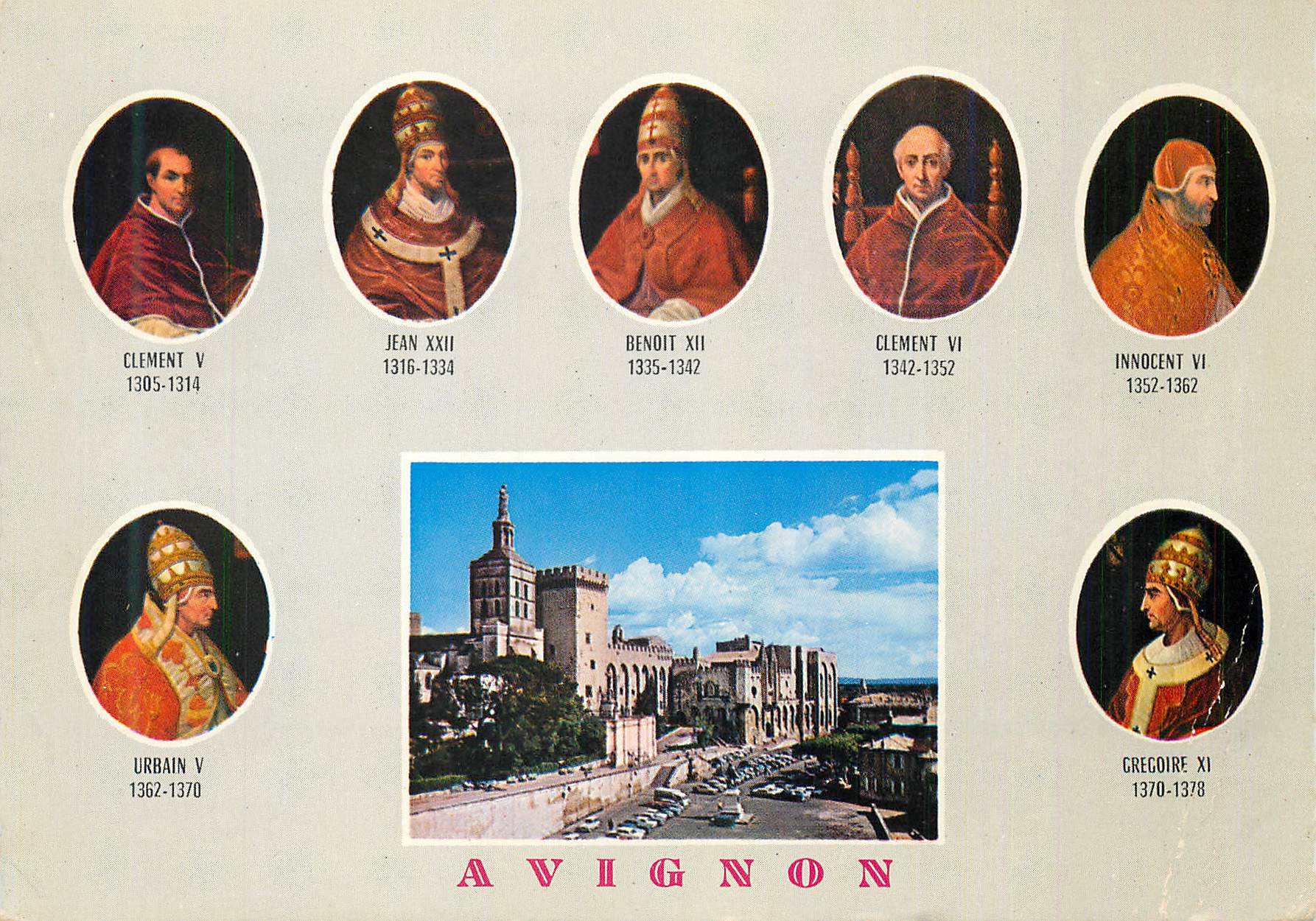 Avignon — Six papes de la cité des papes — éditeur non visible