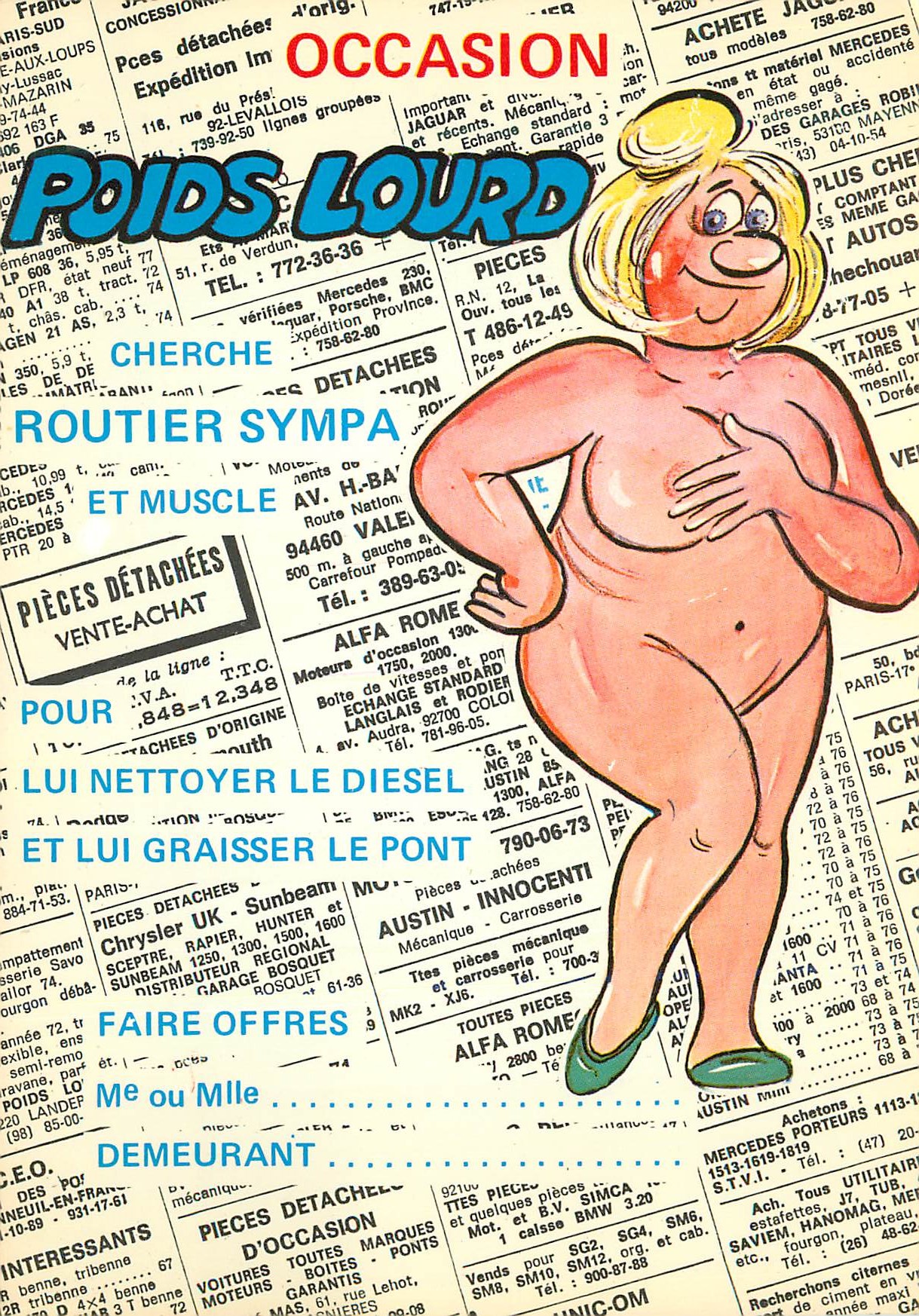 CPM Serie occasion Poids Lourd Cherche routier sympa