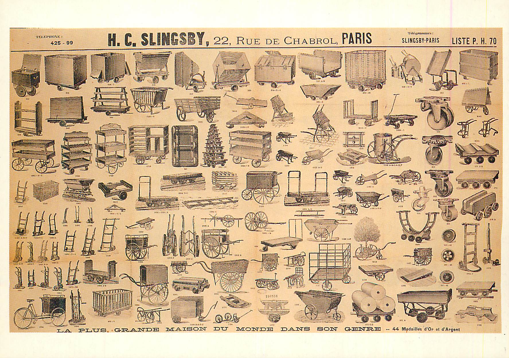 CPM Chariots en tous genres Slingsby Rue de Chabrol Paris