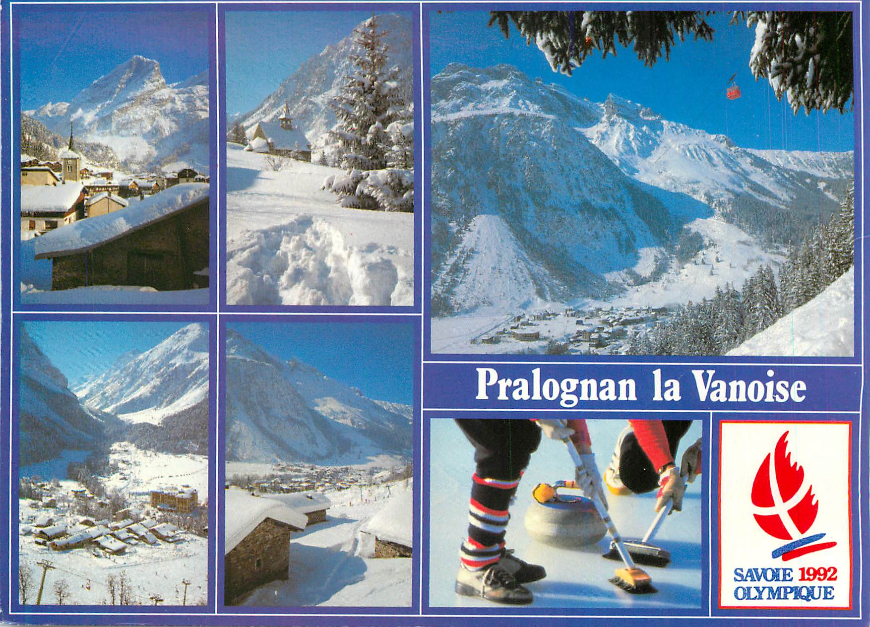 CPM Pralognan la vanoise curling savoie 1992 Olympique Jeux Olympiques