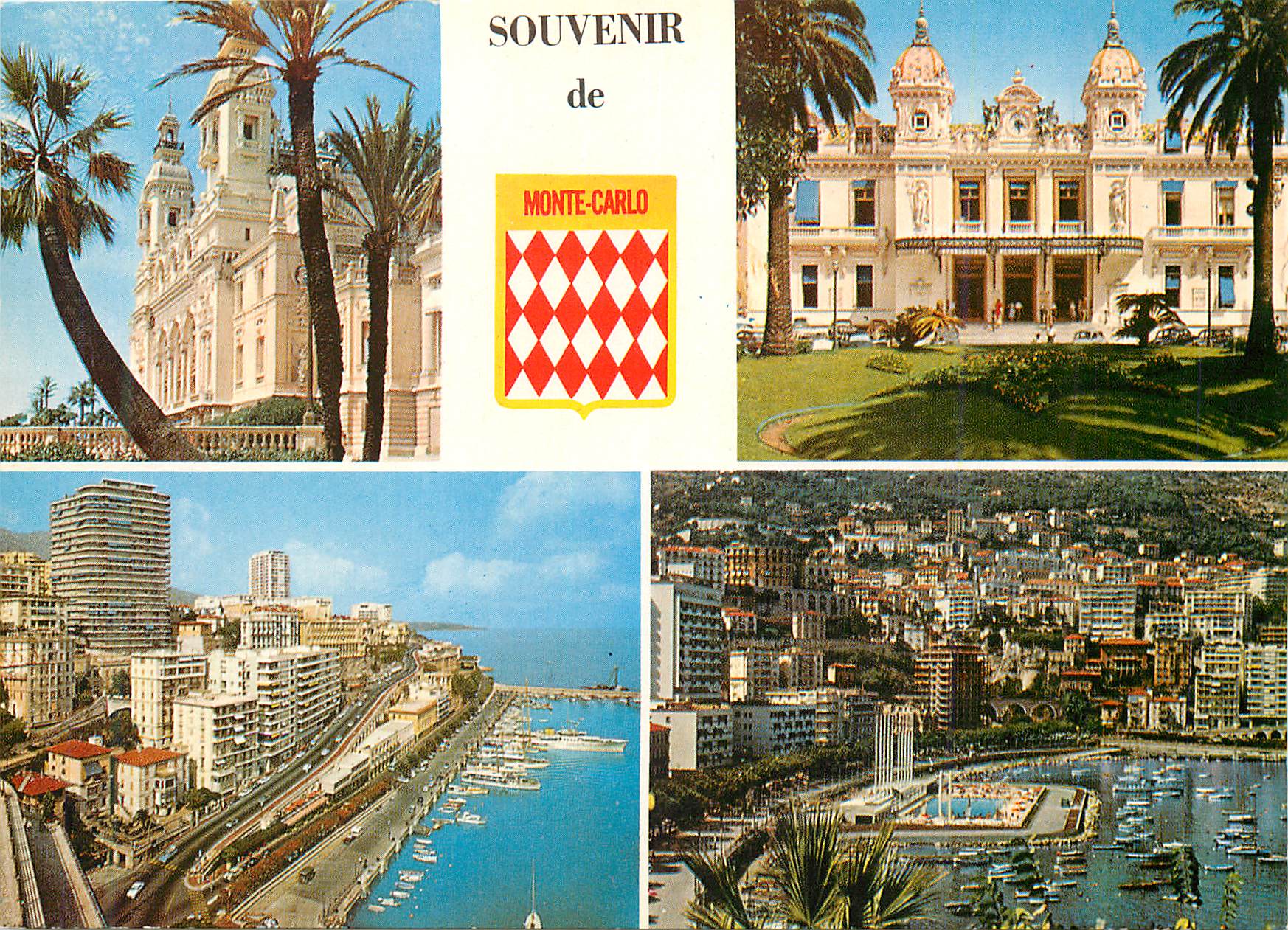 CPM Principaute de monaco souvenir de monaco