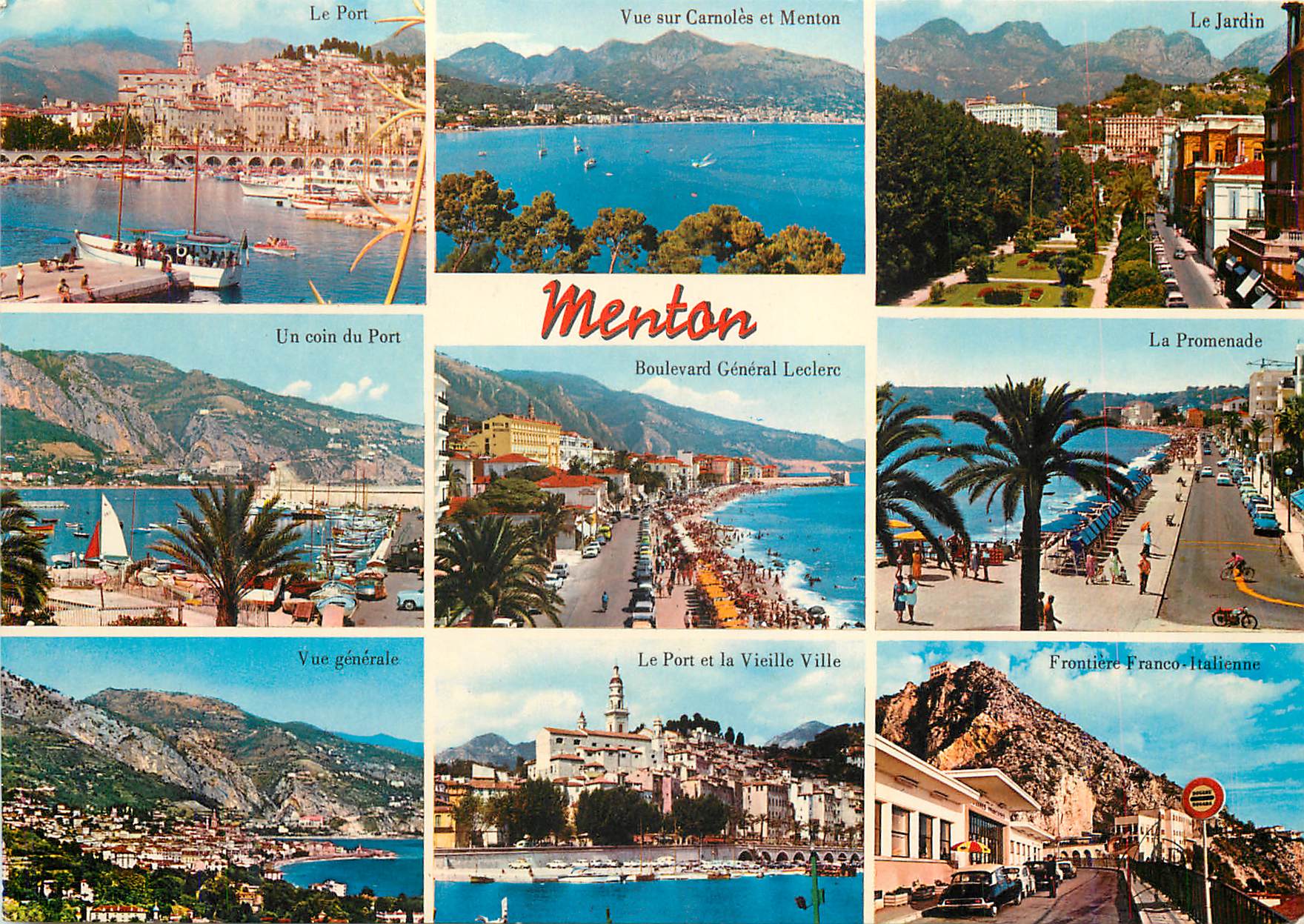 CPM La cote d azur menton perle de france