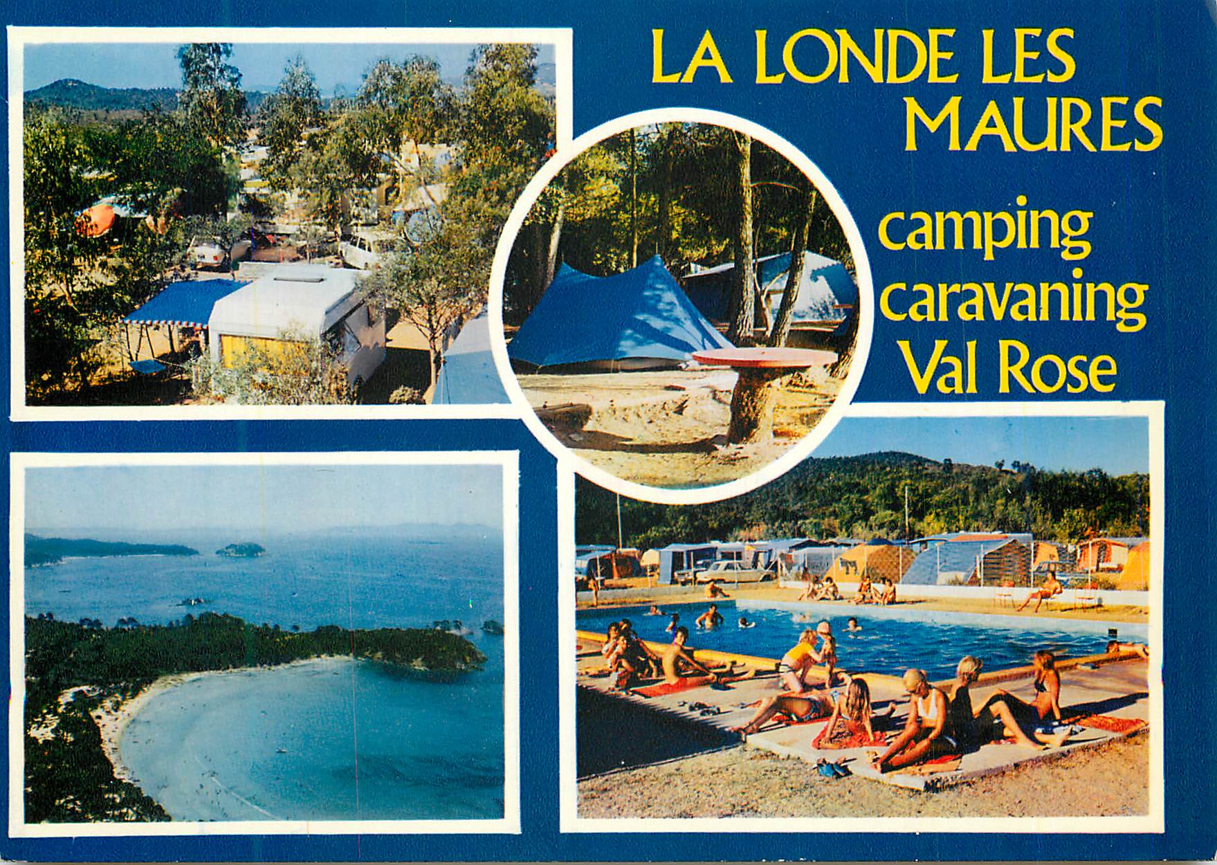CPM La londe les maures (var) camping caravanning val rose bar restaurant piscine