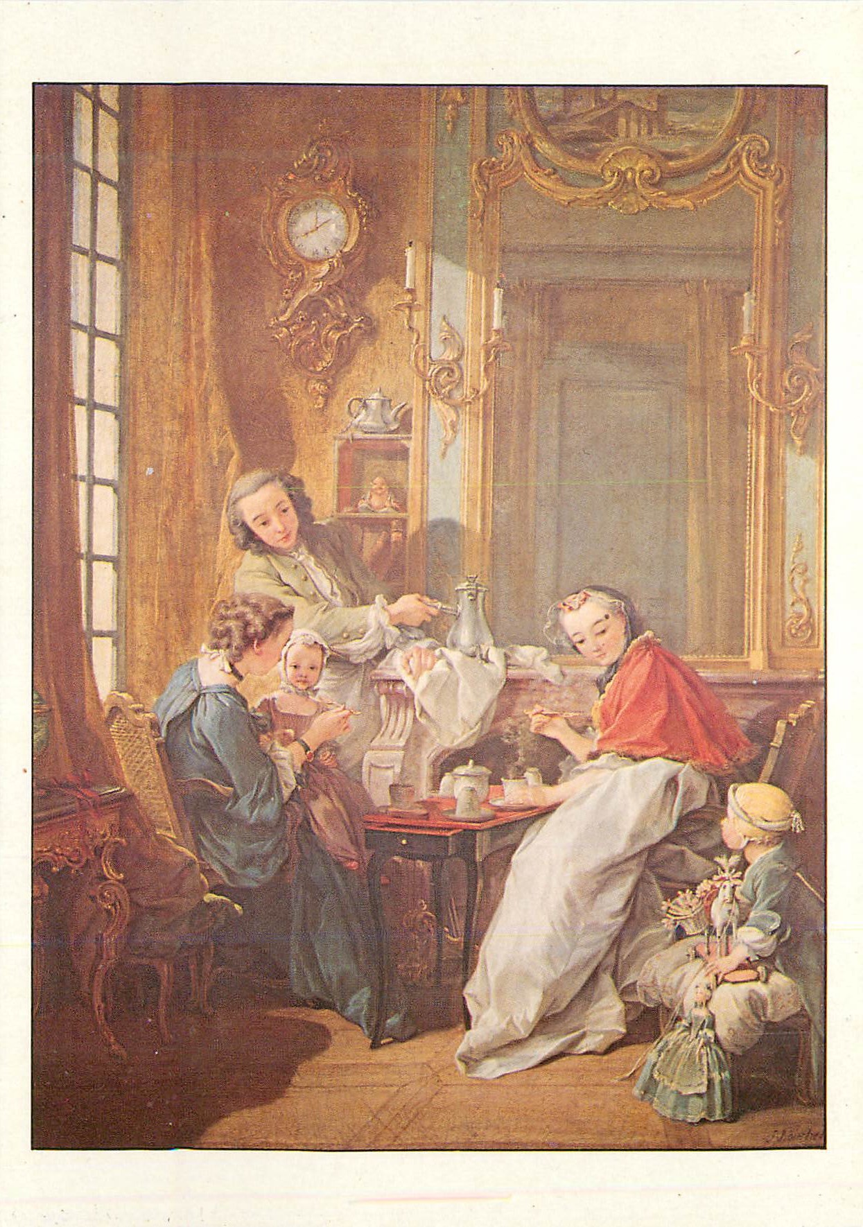CPM Le dejeuner Francois Boucher