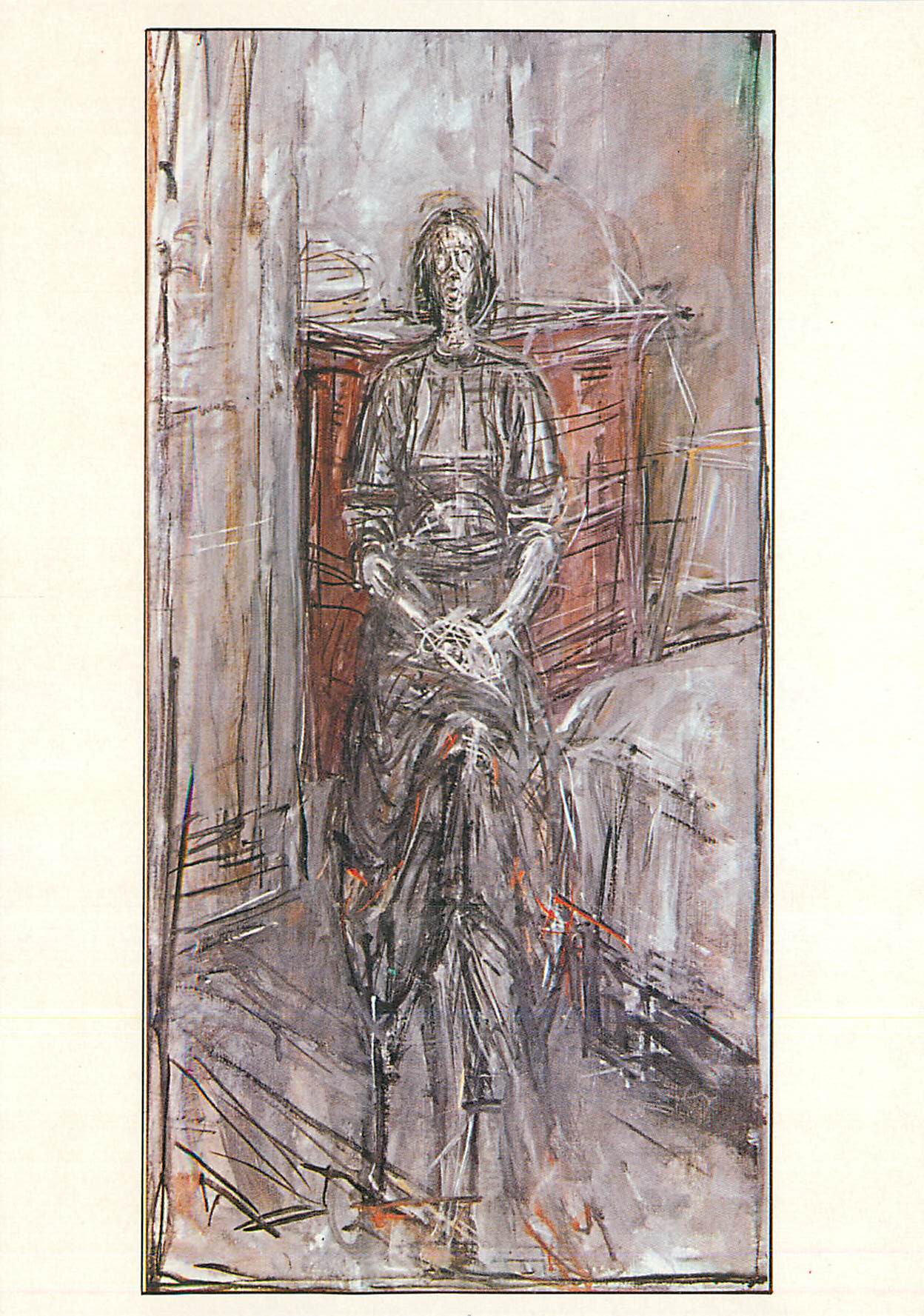CPM Portrait d'annette Alberto Giacometti