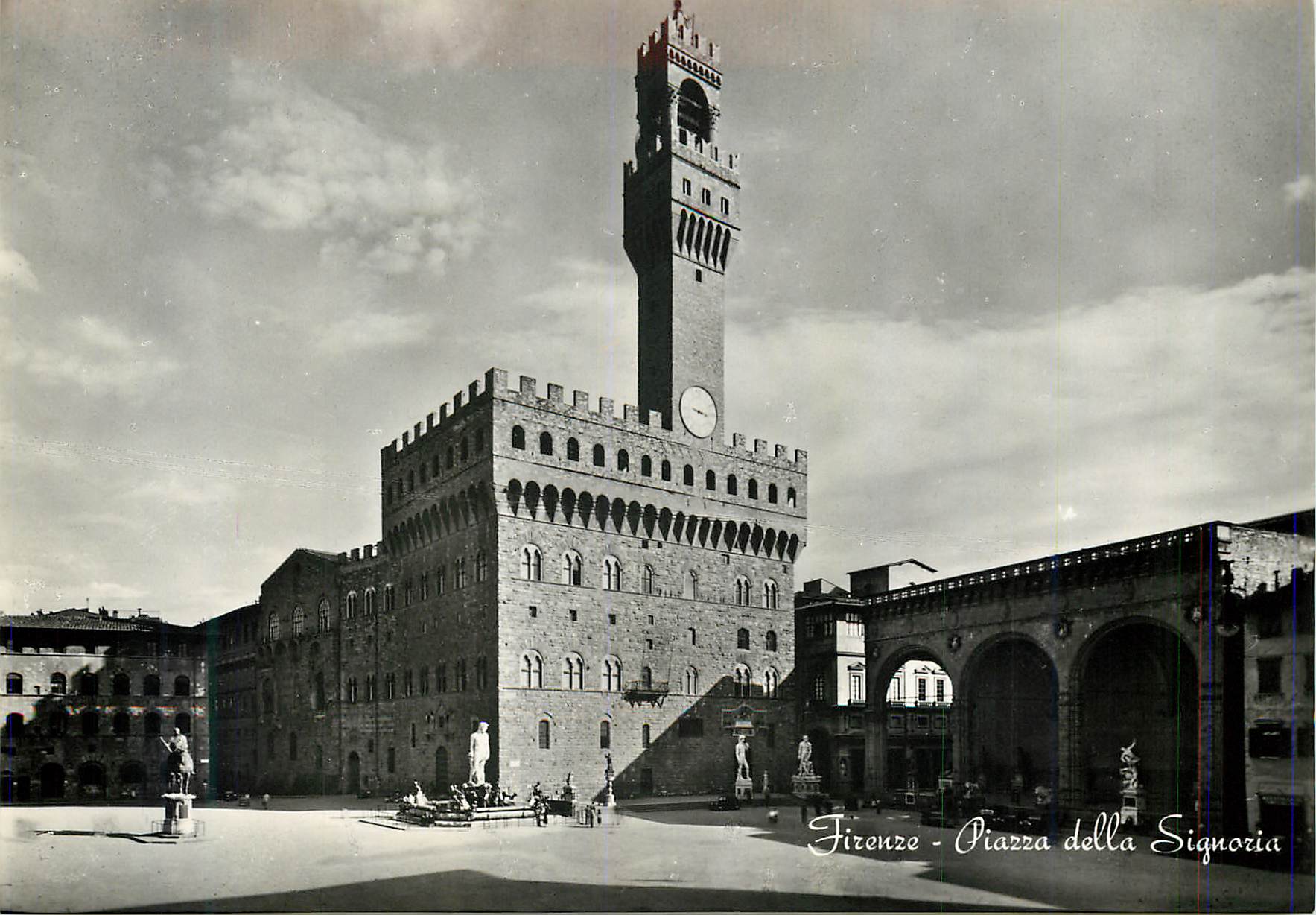 CPM Florence la place de la seigneurie