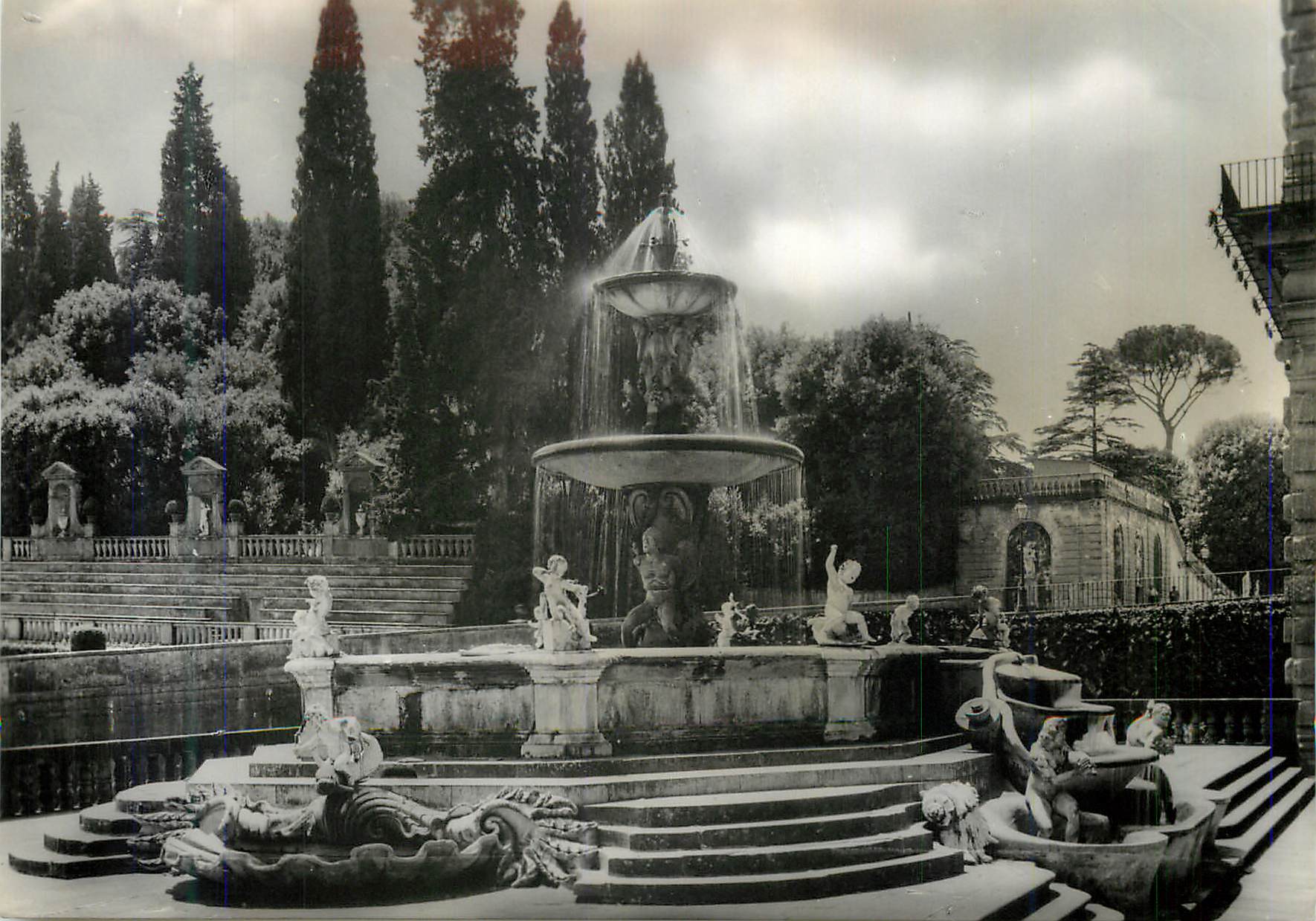 CPM Firenze fontaine du jardin de boboli