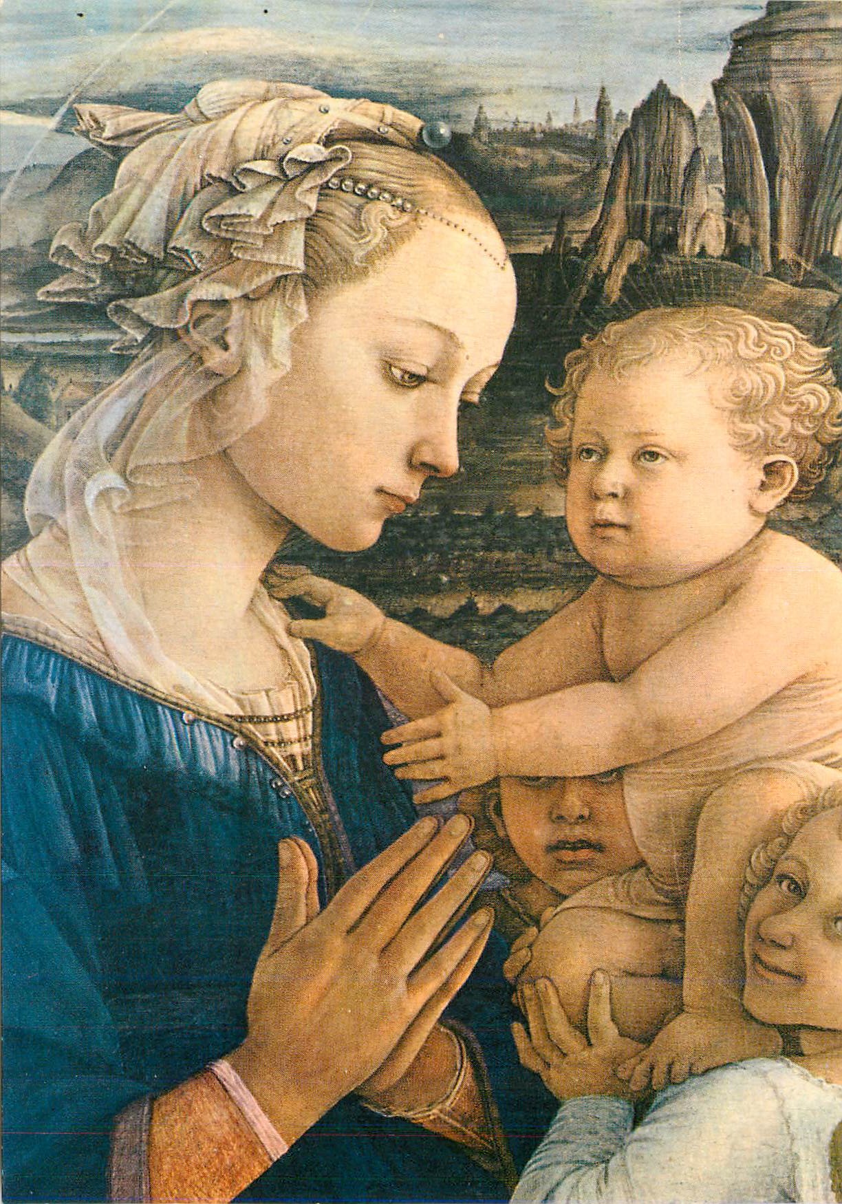 CPM Firenze gallerie uffizi madone avec l enfant jesus et anges