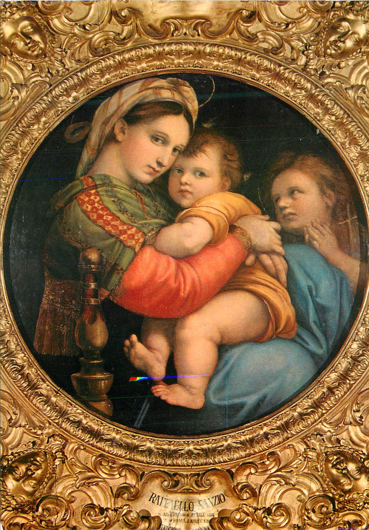 CPM Firenze gallerie pitti raffaello la vierge della seggiola