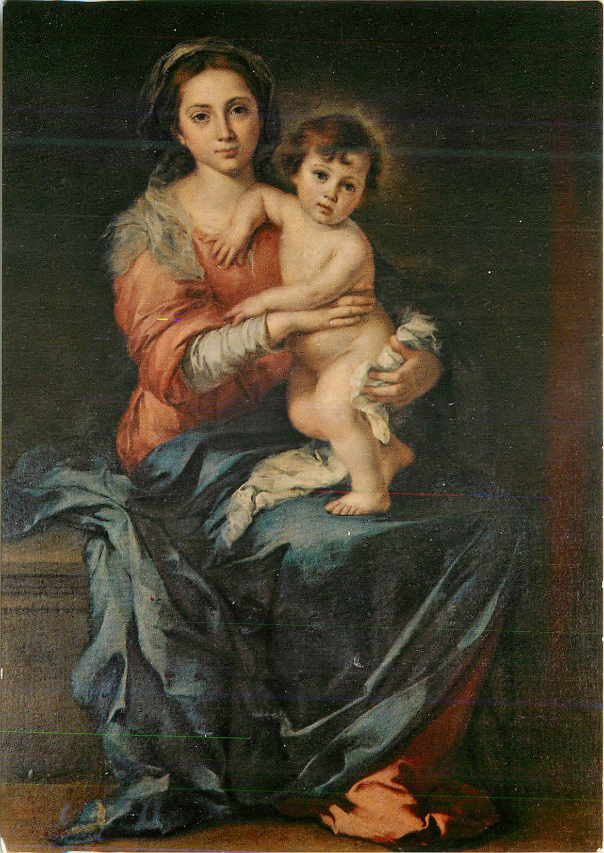 CPM Firenze galerie pitti murillo la vierge