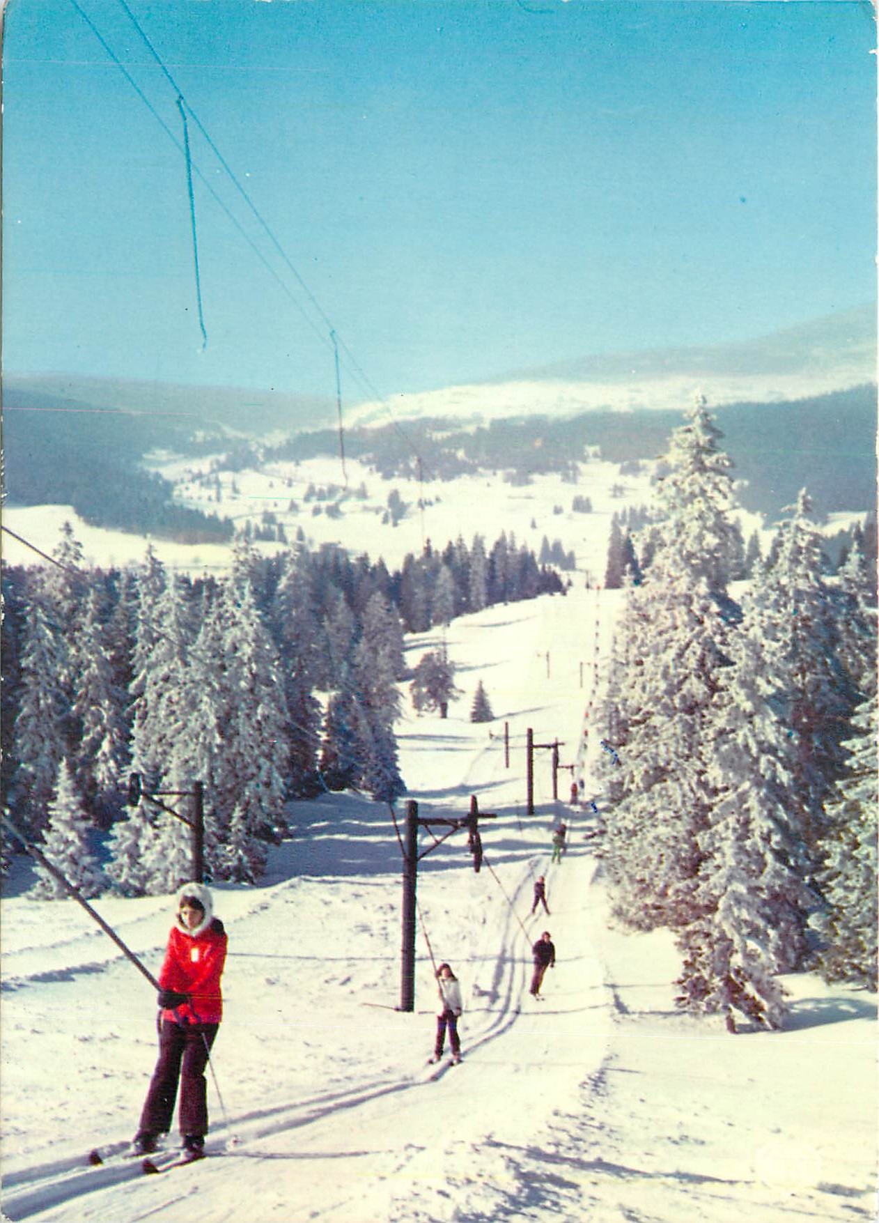 CPM Le haut jura en hiver l arrivee au sommet Ski