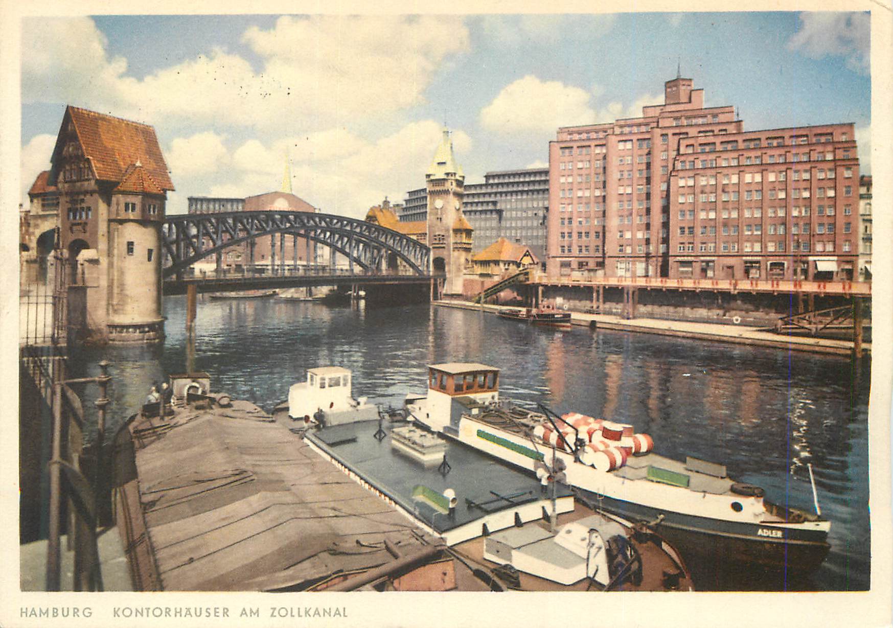 CPM Hamburg Kontorhauser am Zollkanal Bateaux