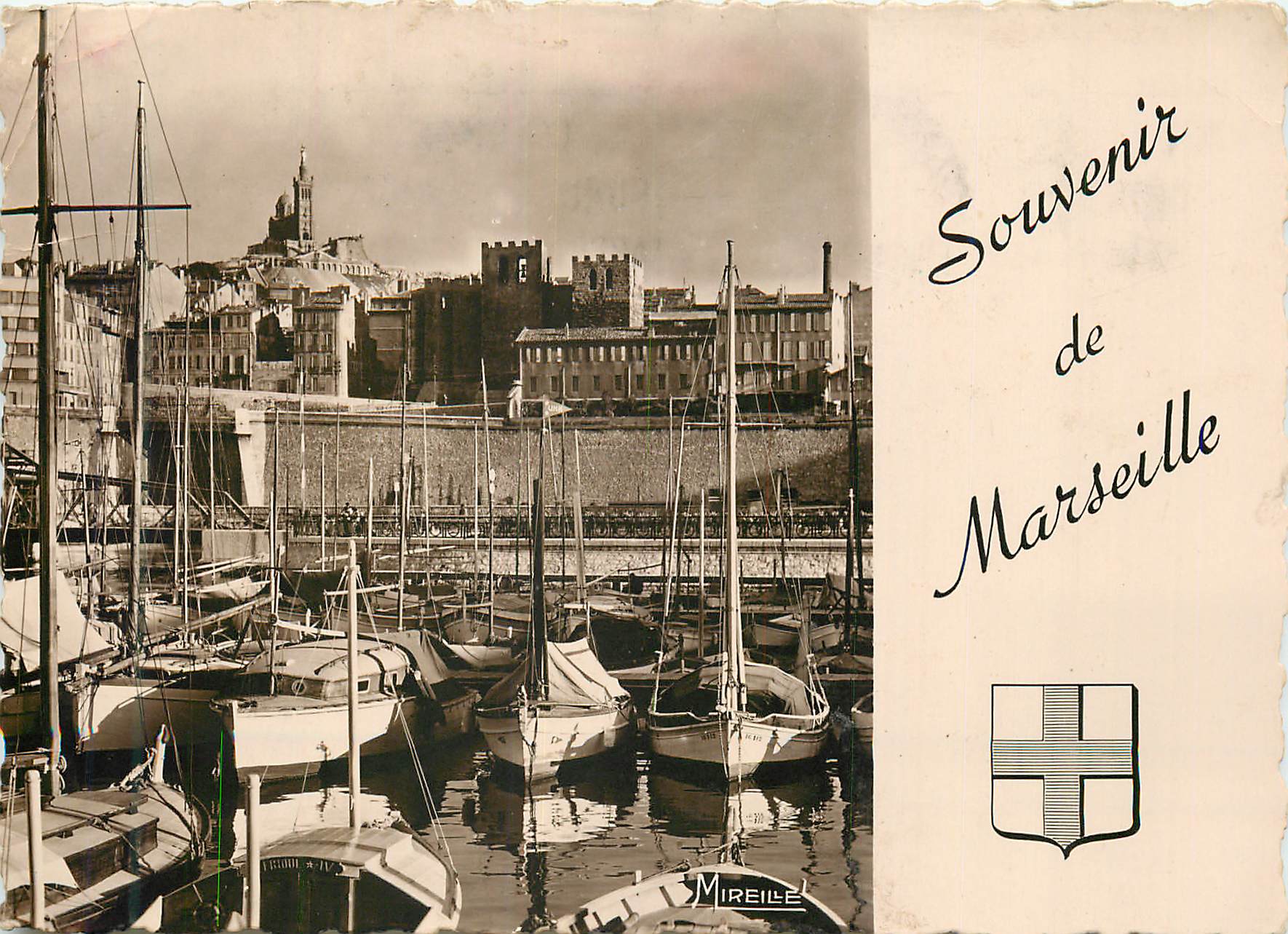 CPM Souvenir de marseille Bateaux