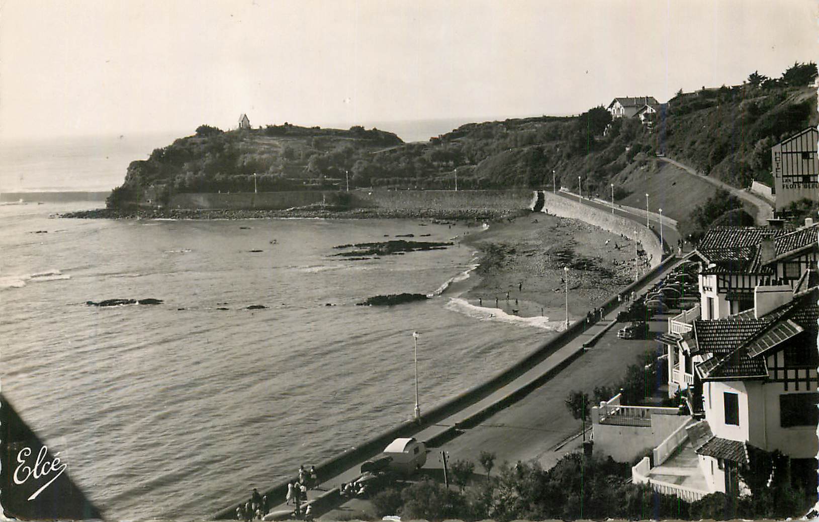 Elcée — vue de la côte et du phare — Éditeur Elcée