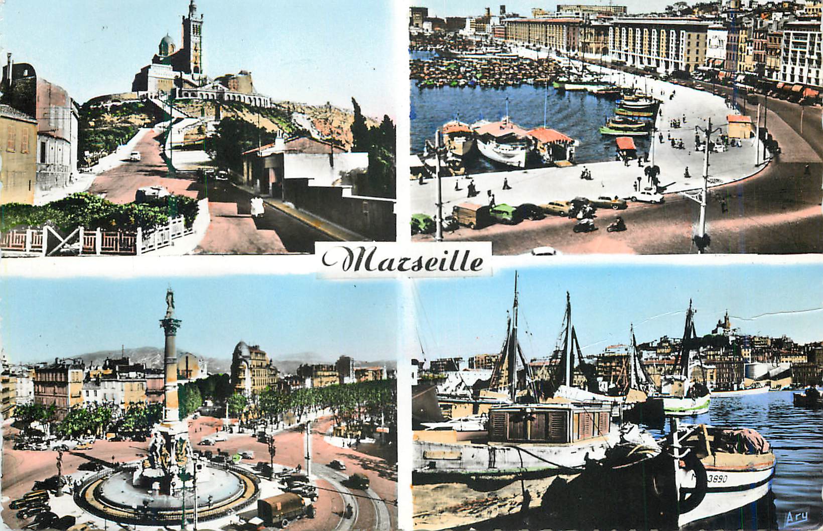 Marseille — vue panoramique — éditeur inconnu, n° de série non lisible