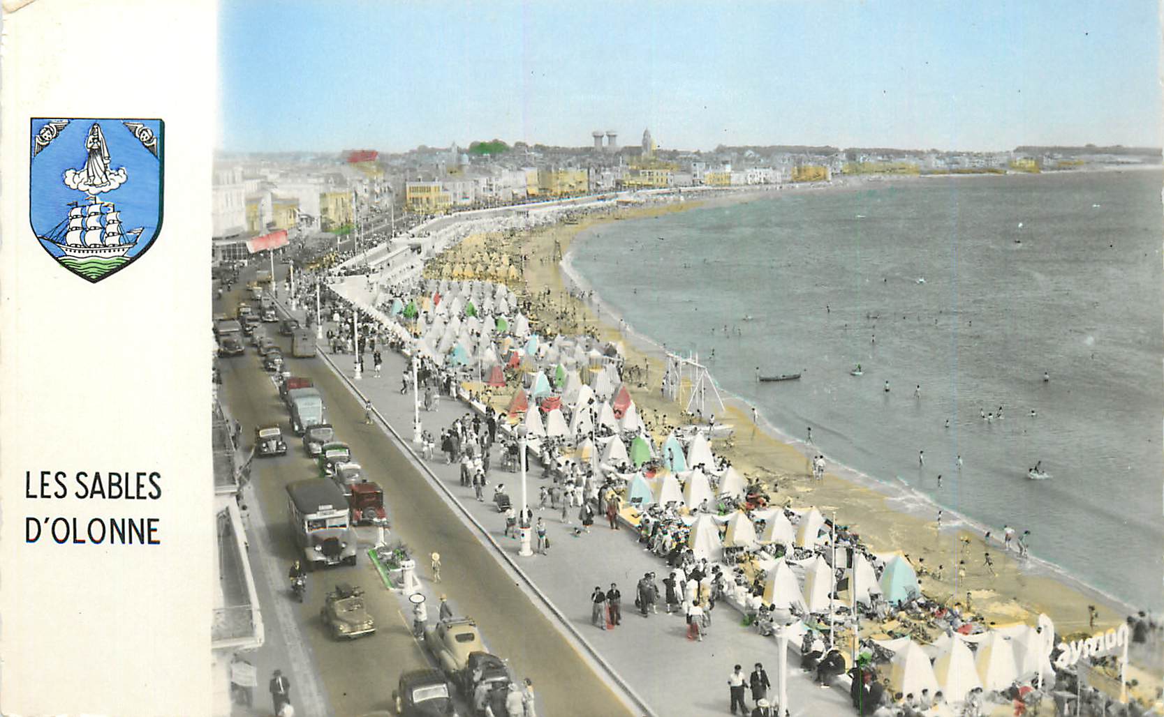 Les Sables d'Olonne — plage animée — éditeur Caymon