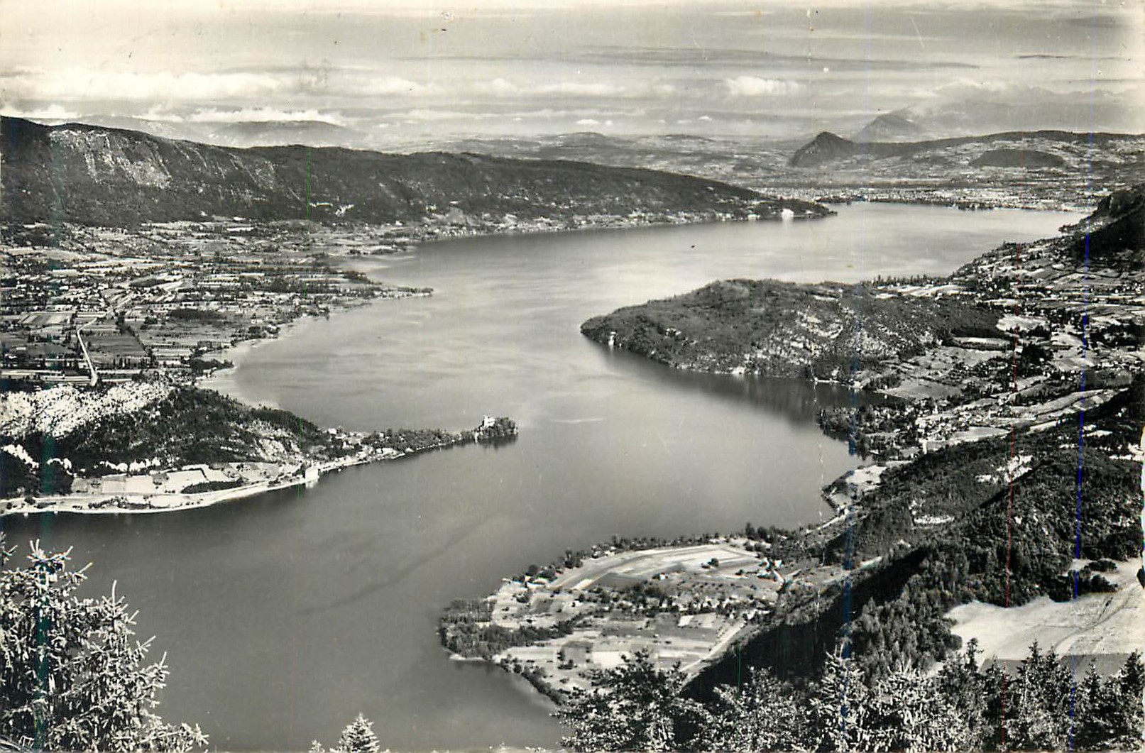 CPM Lac d annecy vu du col de la forclaz