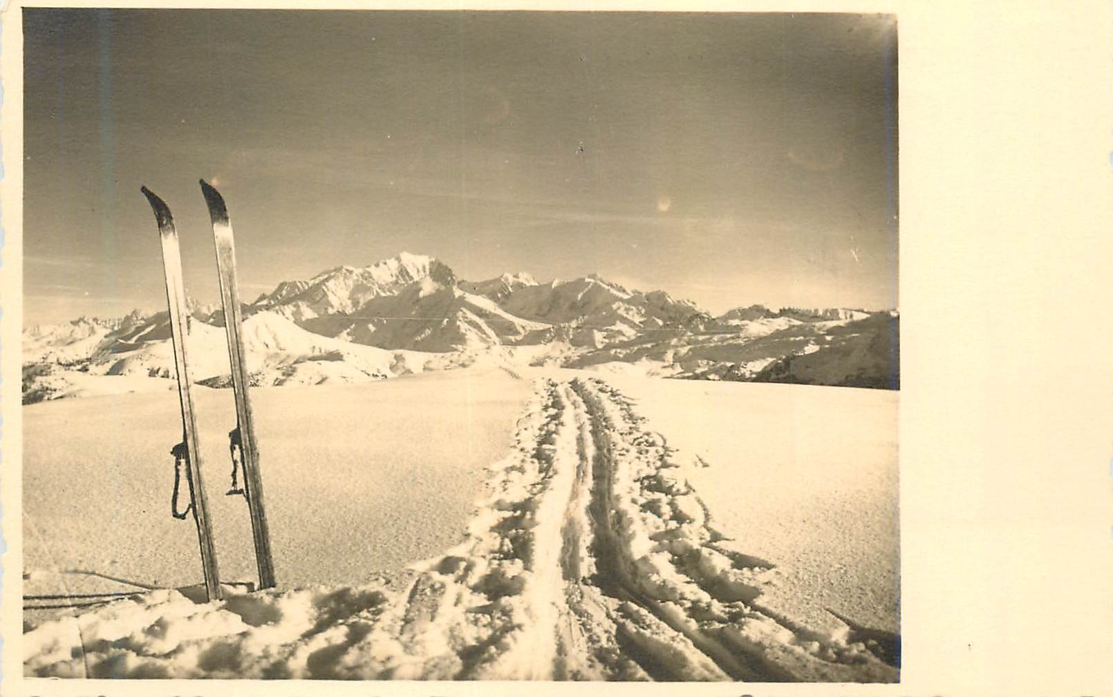 CPM Ma savoie le mont blanc vu de bisanne