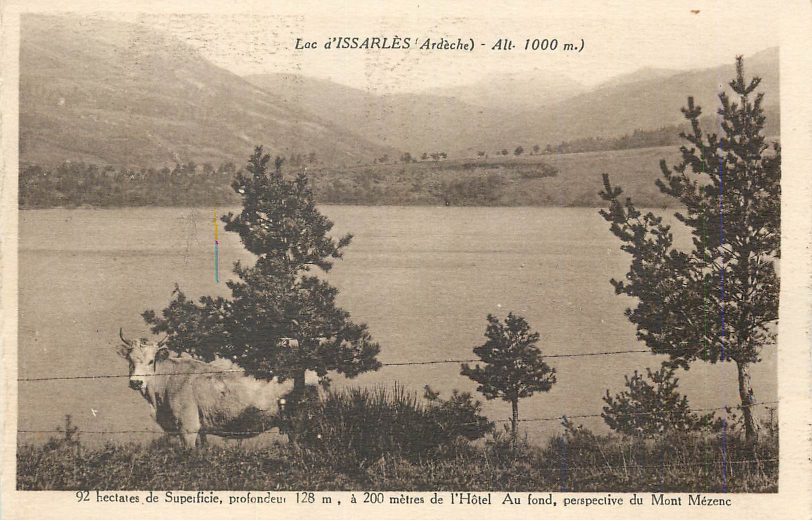 CPA Lac d issarles (ardeche) alt 1000m