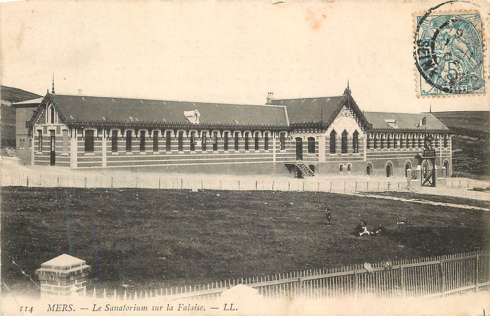 CPA Mers le sanatorium sur la falaise
