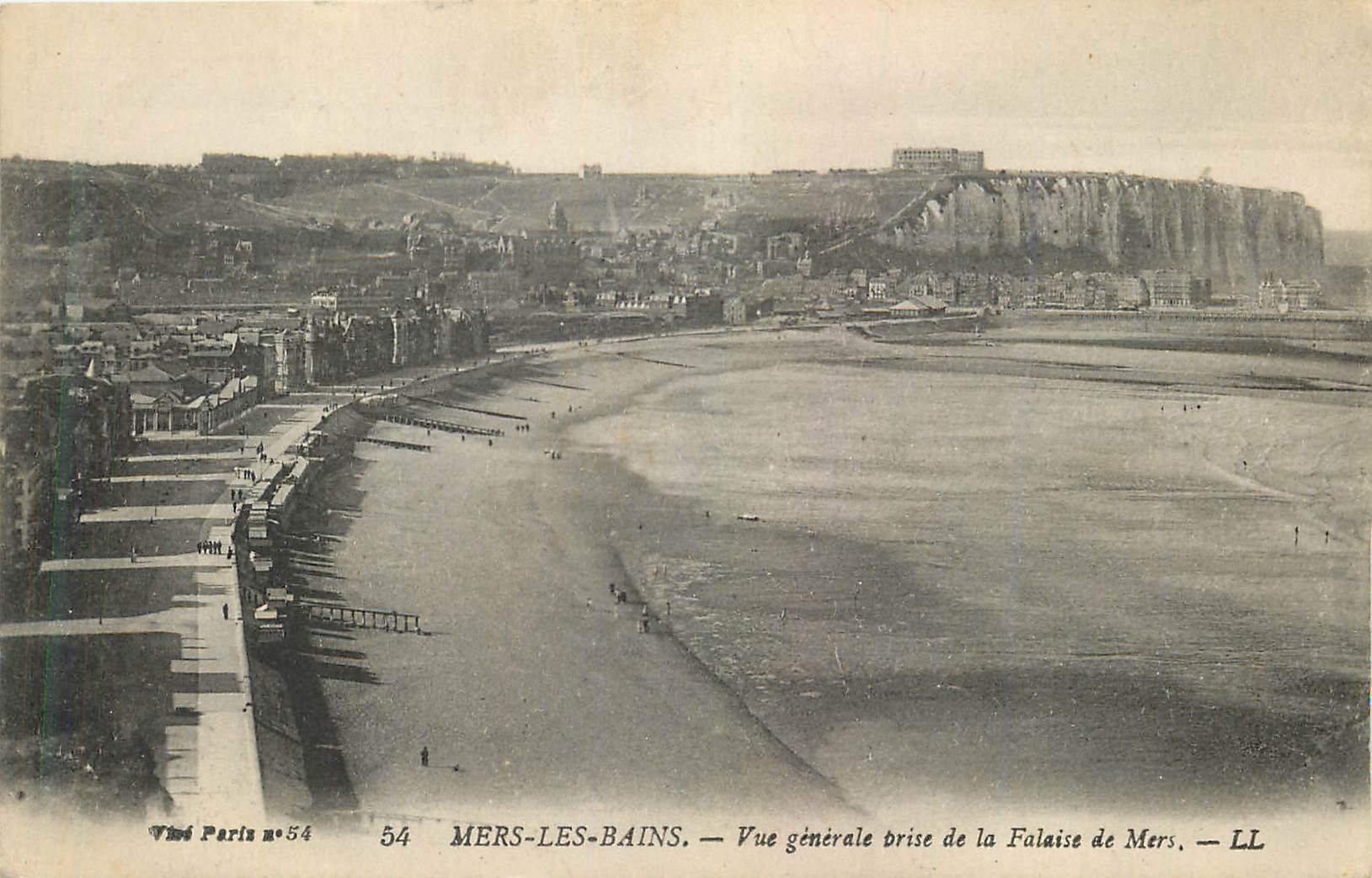 CPA Mers les bains vue generale prise de la falaise de mers