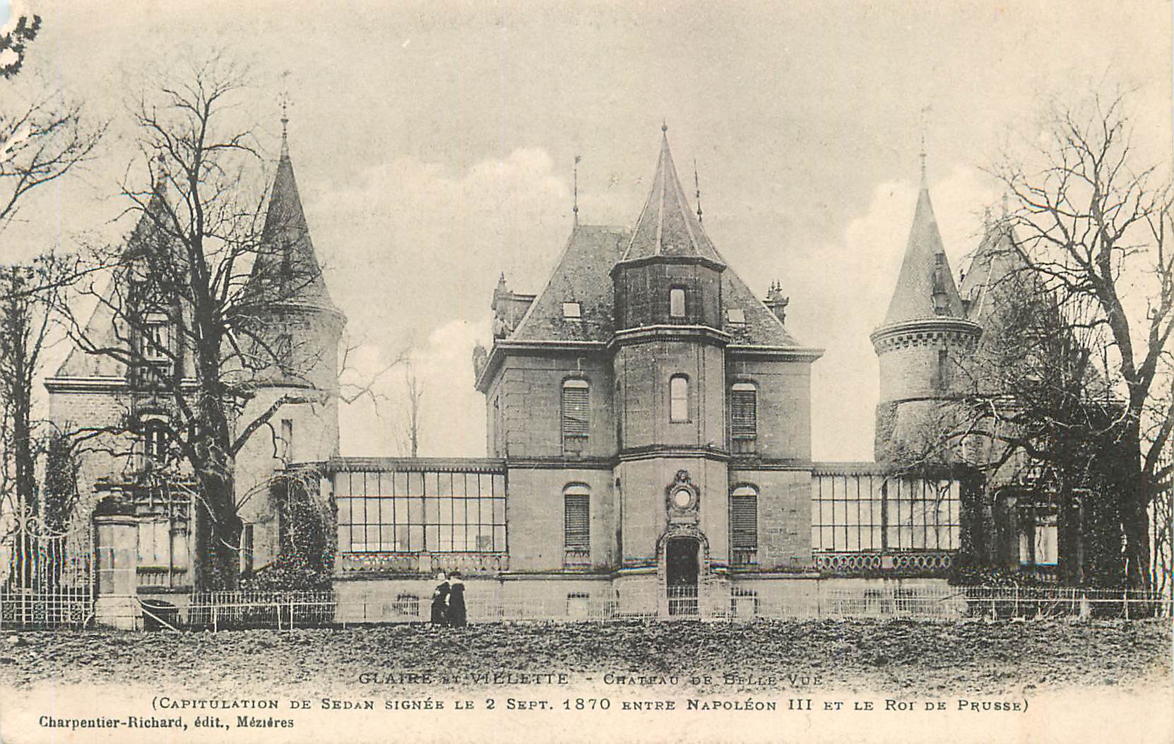 CPA Capitulation de Sedan Glaire et Villette Château de Bellevue