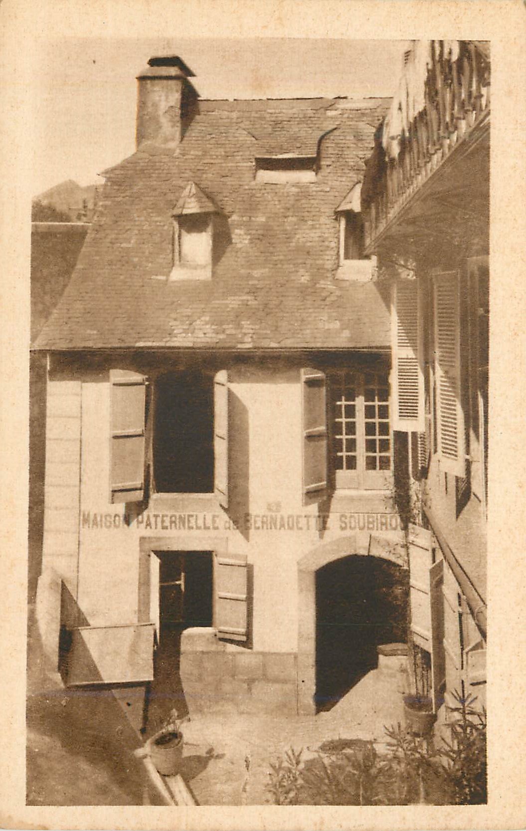 CPA Lourdes maison paternelle de ste bernadette soubirous