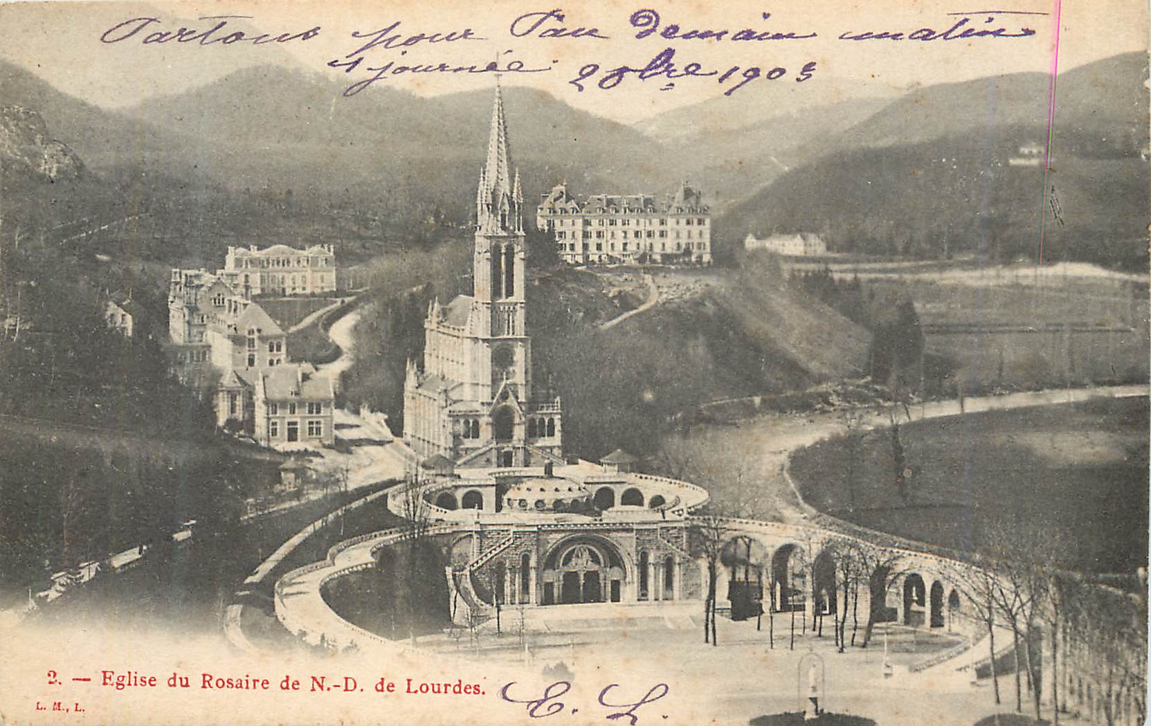 CPA Eglise du rossaire de n d de lourdes
