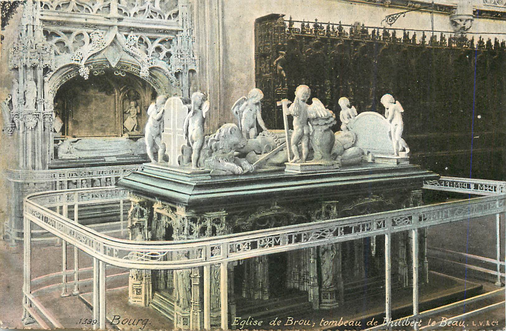CPA Bourg eglise de brou tombeau de philibert le beau