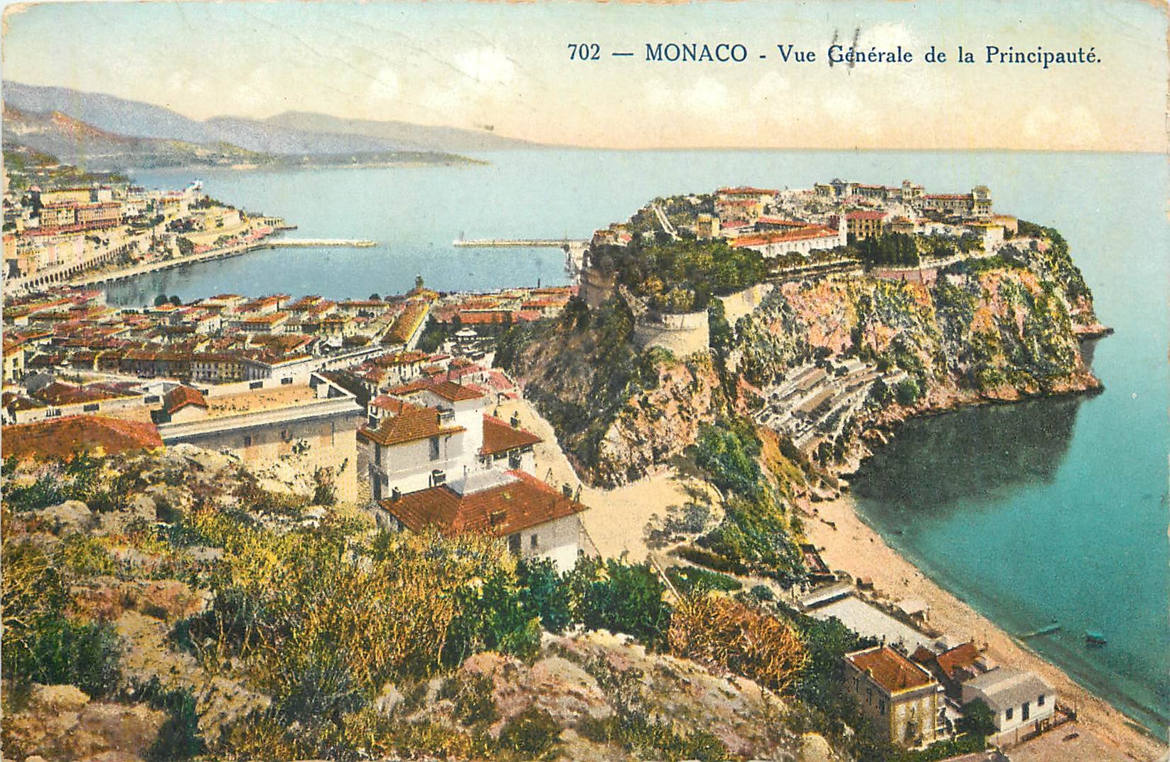 CPA Monaco vue generale de la principaute