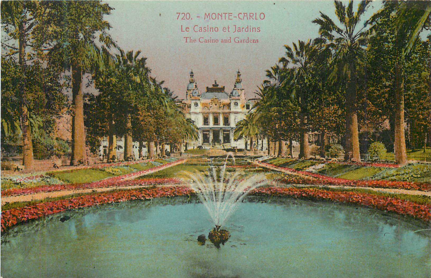 CPA Monte carlo le casino et jardins