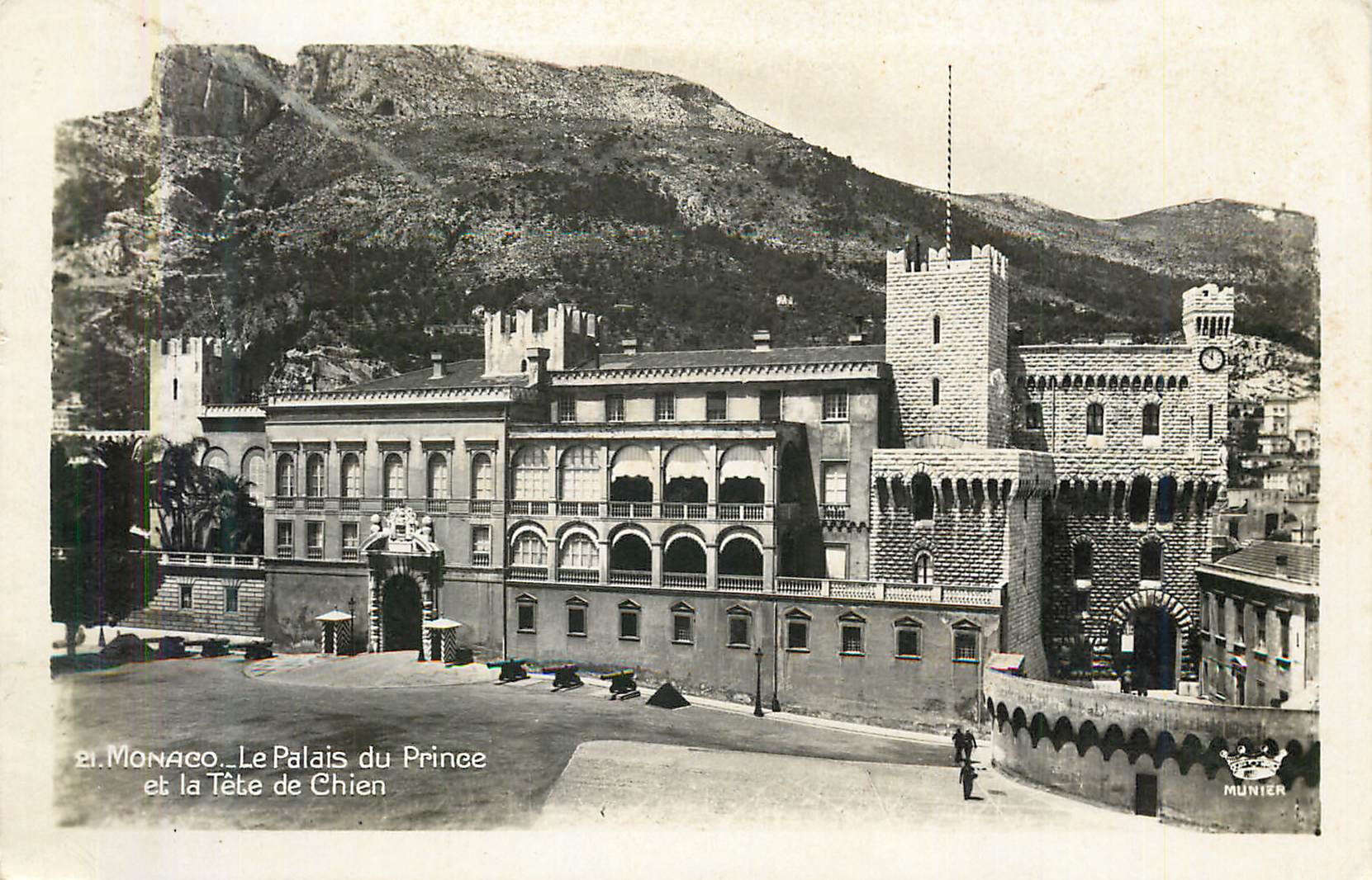 Monaco — Le Palais du Prince et la Tête de Chien — Munier