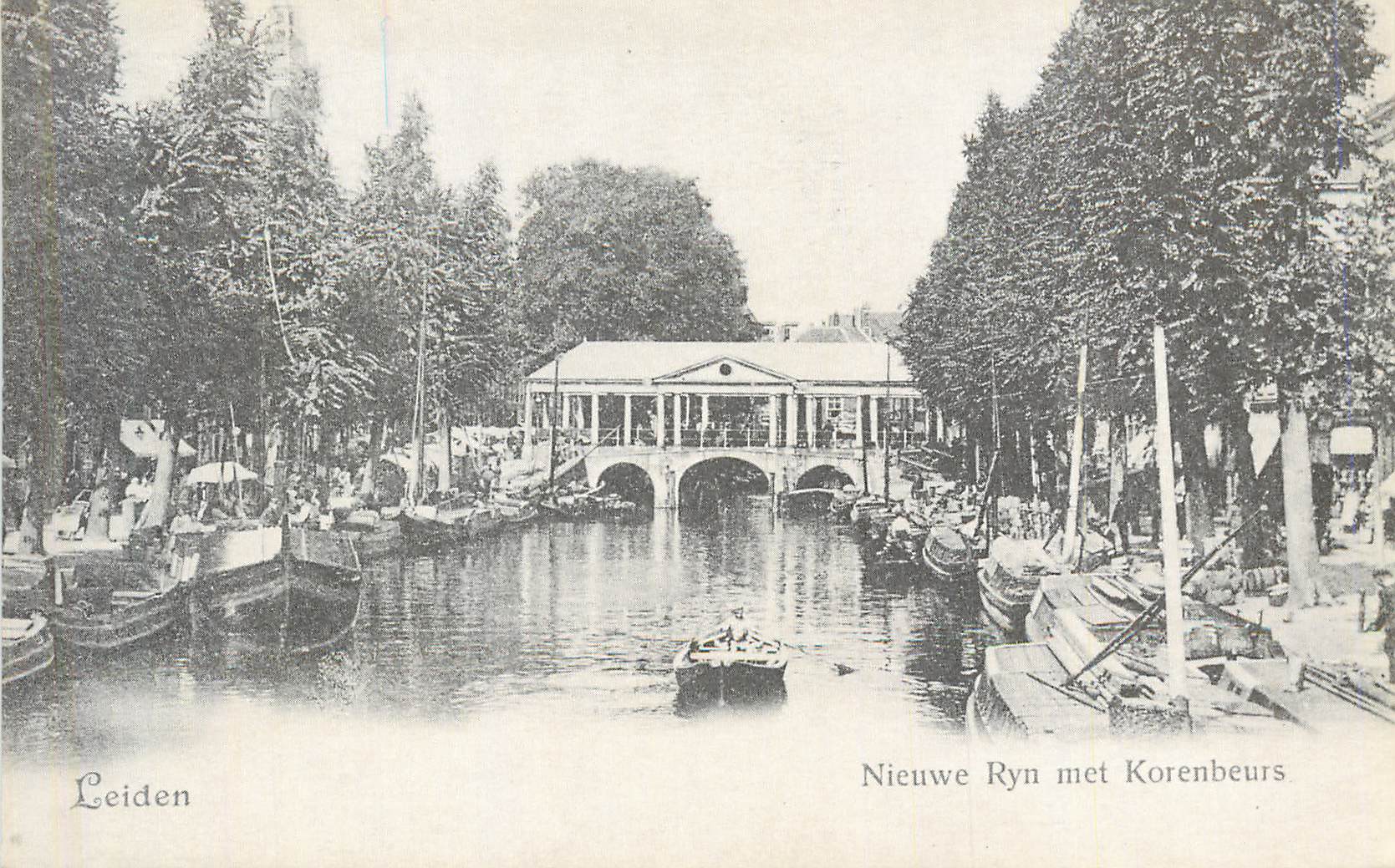 CPA Leiden nieuwe ryn met korenbeurs