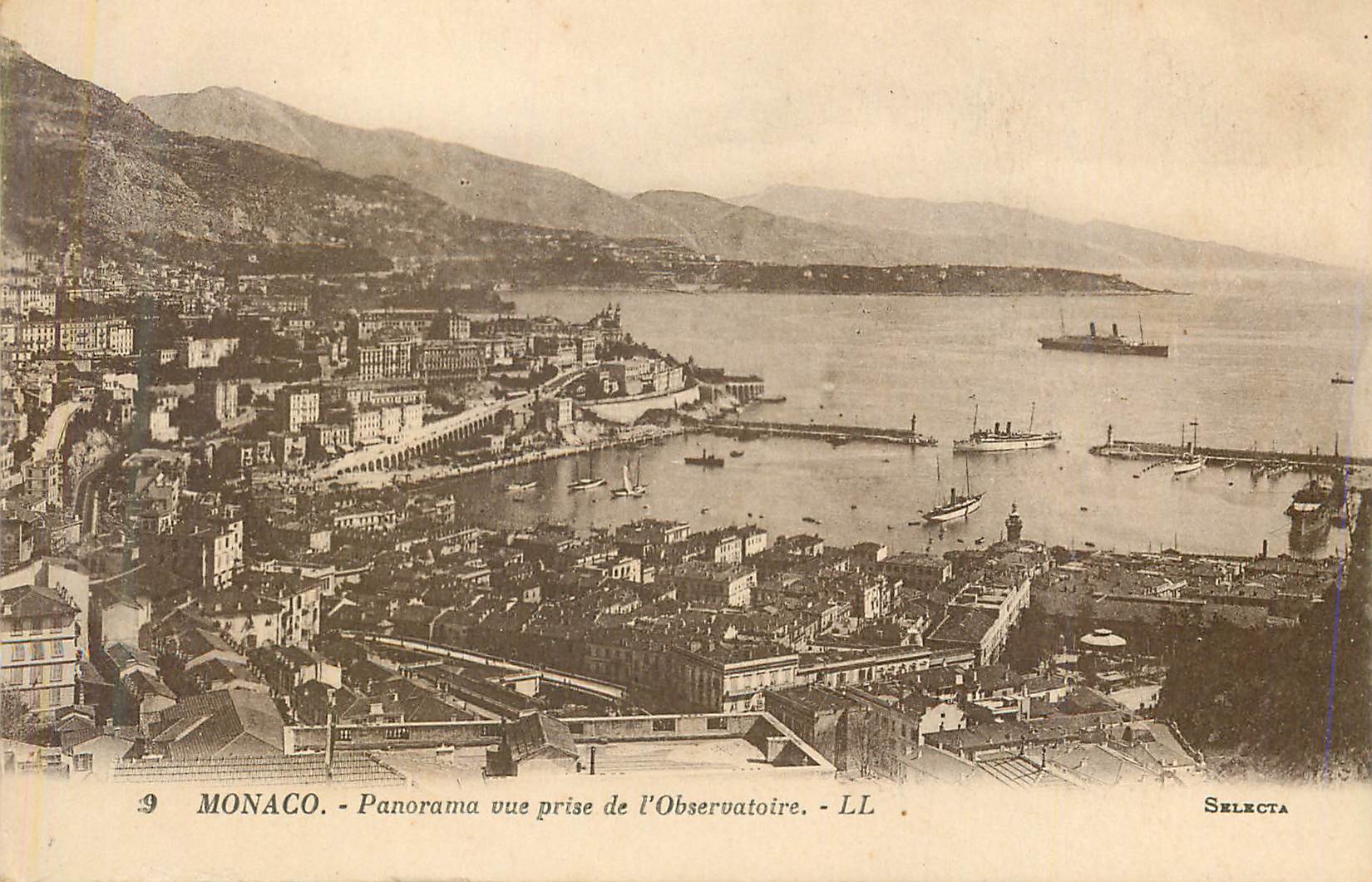 CPA Monaco panorama vue prise de l observatoire