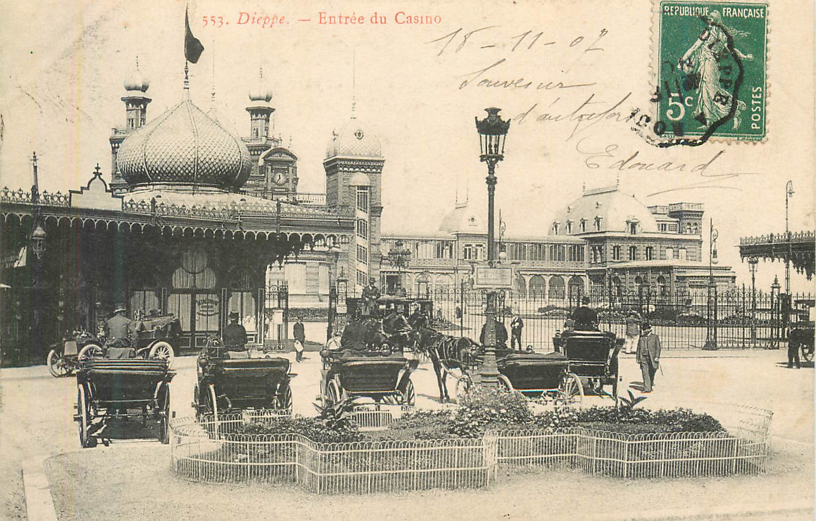 CPA Dieppe entree du casino