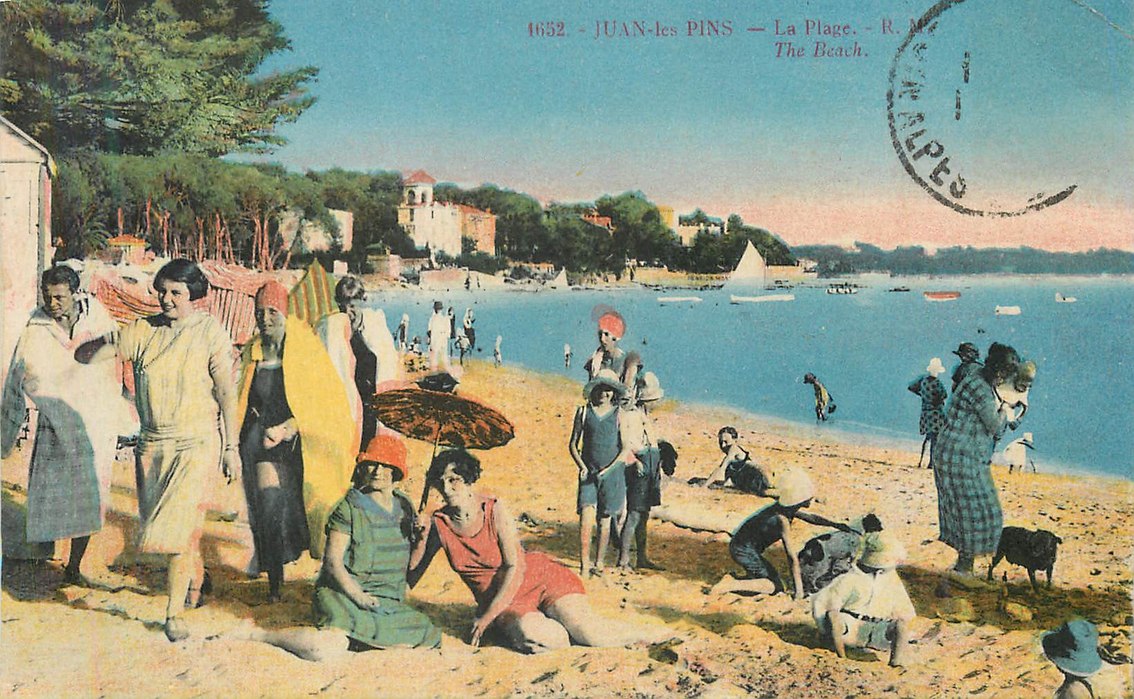 Juan-les-Pins — La Plage — R.M. — The Beach