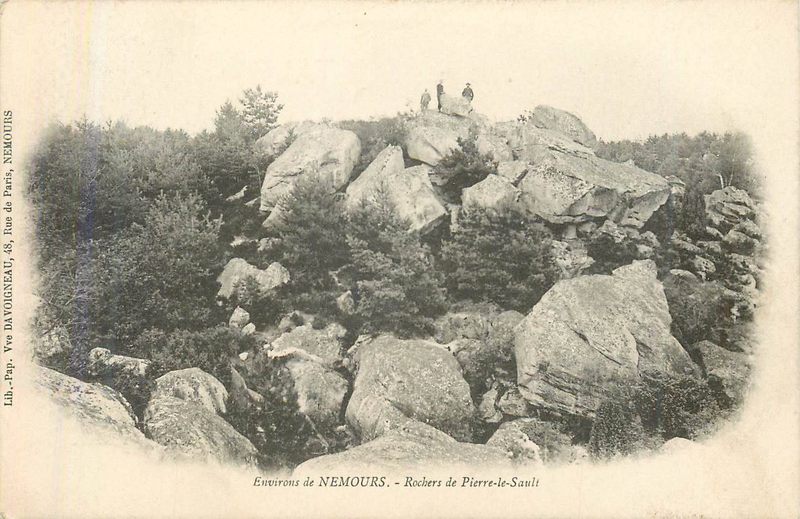CPA Environs de nemours rochers de pierre le sault  (carte 1900)