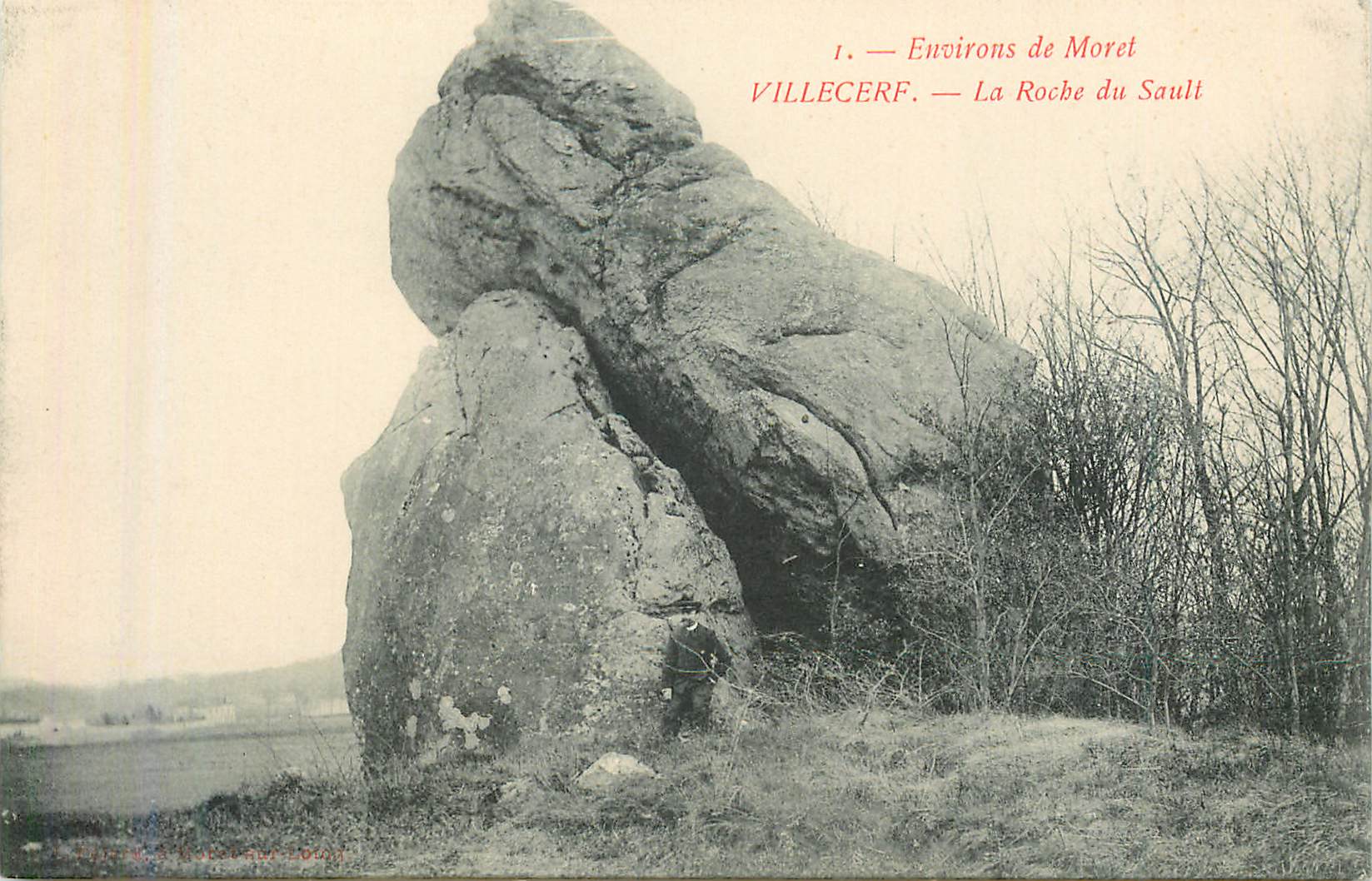 CPA Environs de moret villecerf la roche du sault