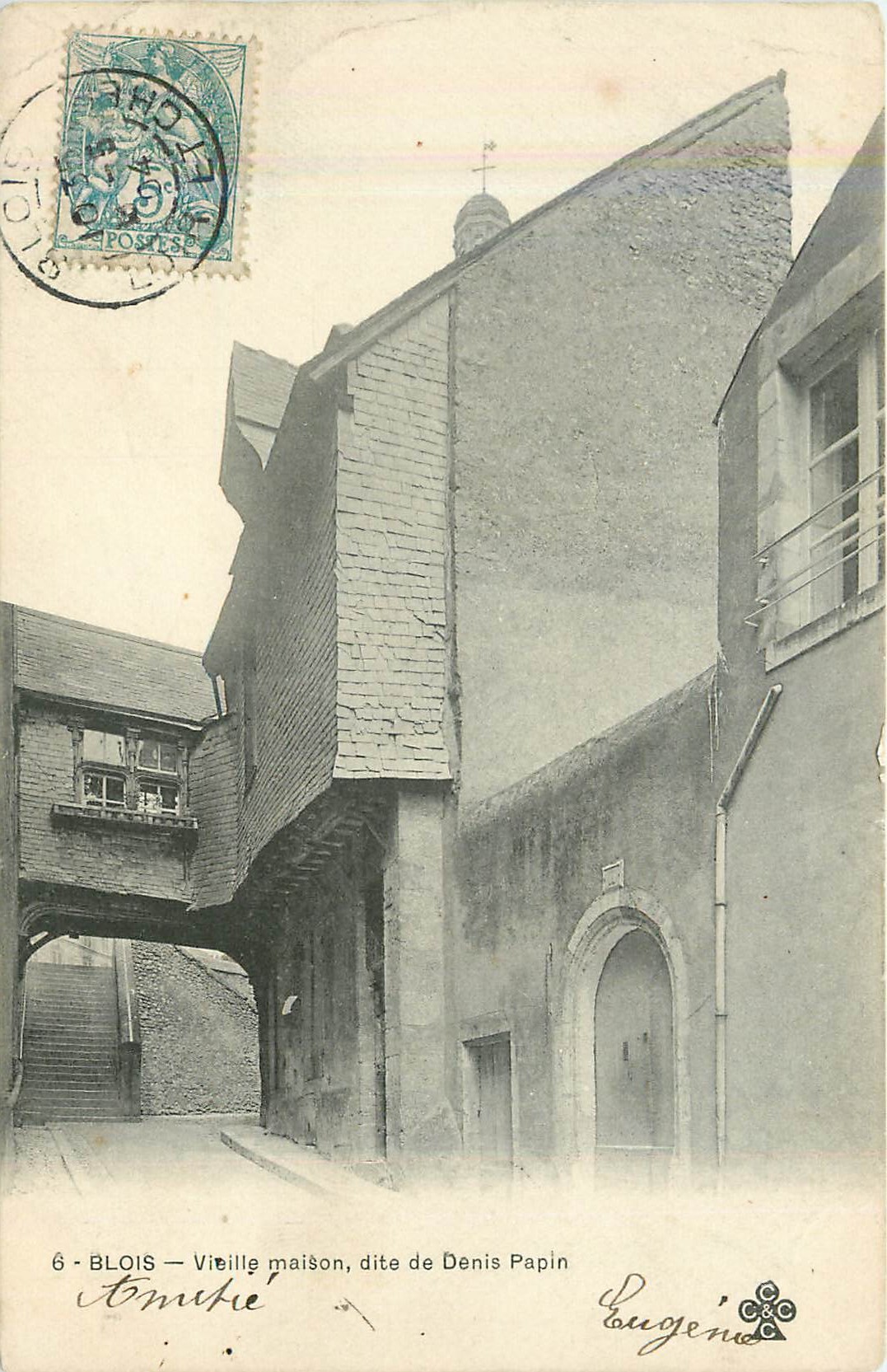 CPA Blois vieille maison dite de denis papin