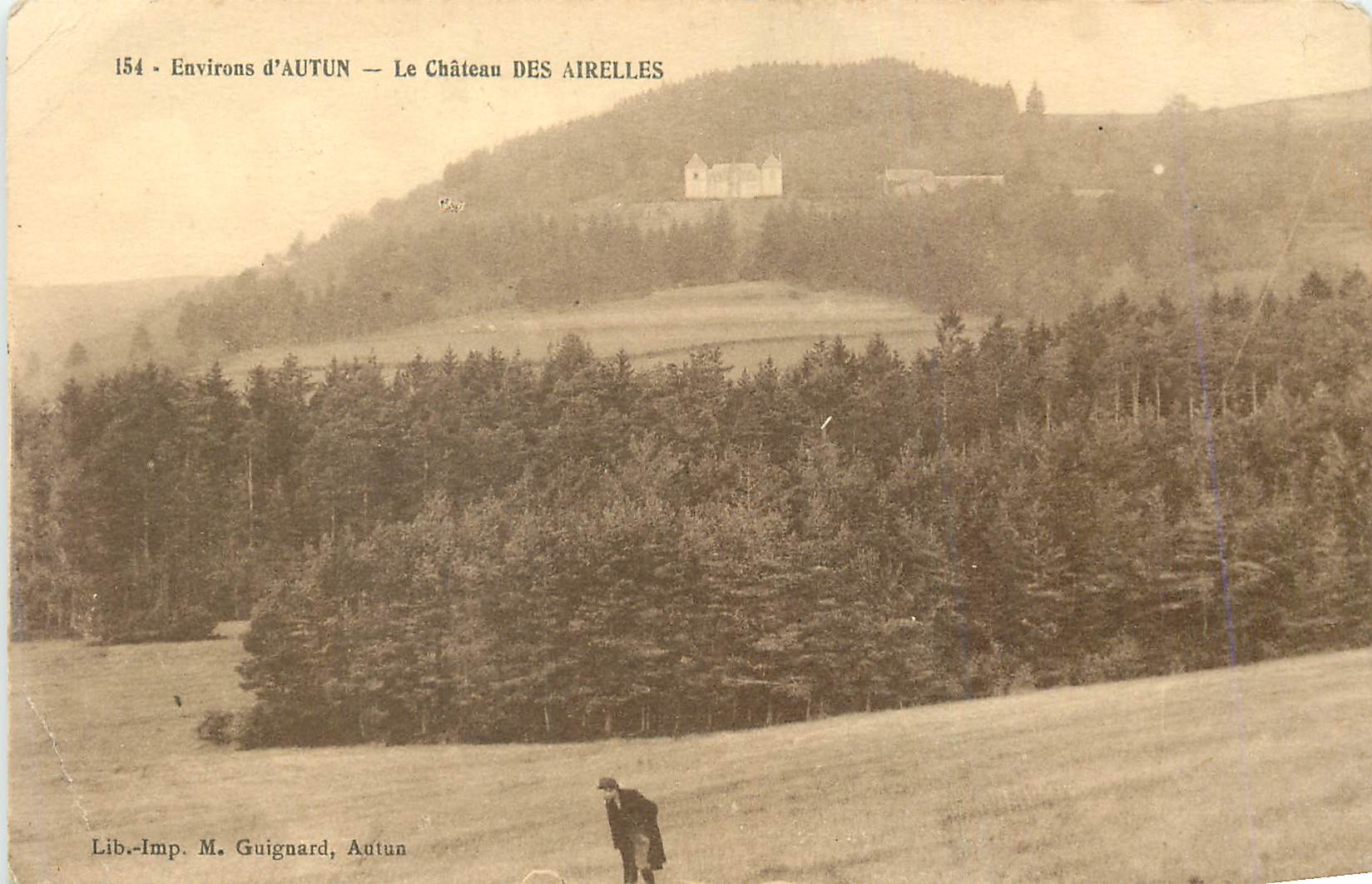 CPA Environs d autun le chateau des airelles