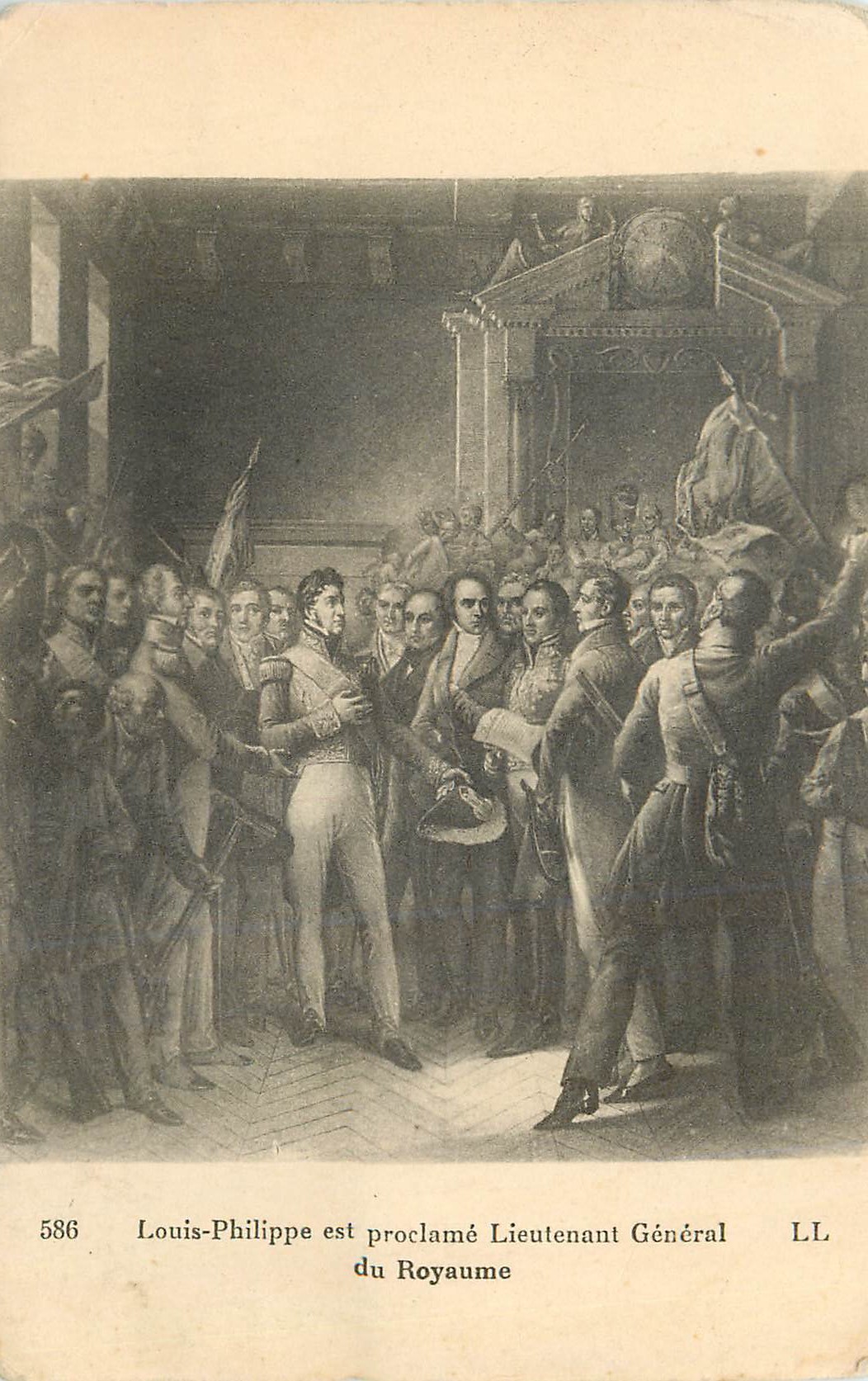 CPA Louis philippe est proclame lieutenant general du royaume